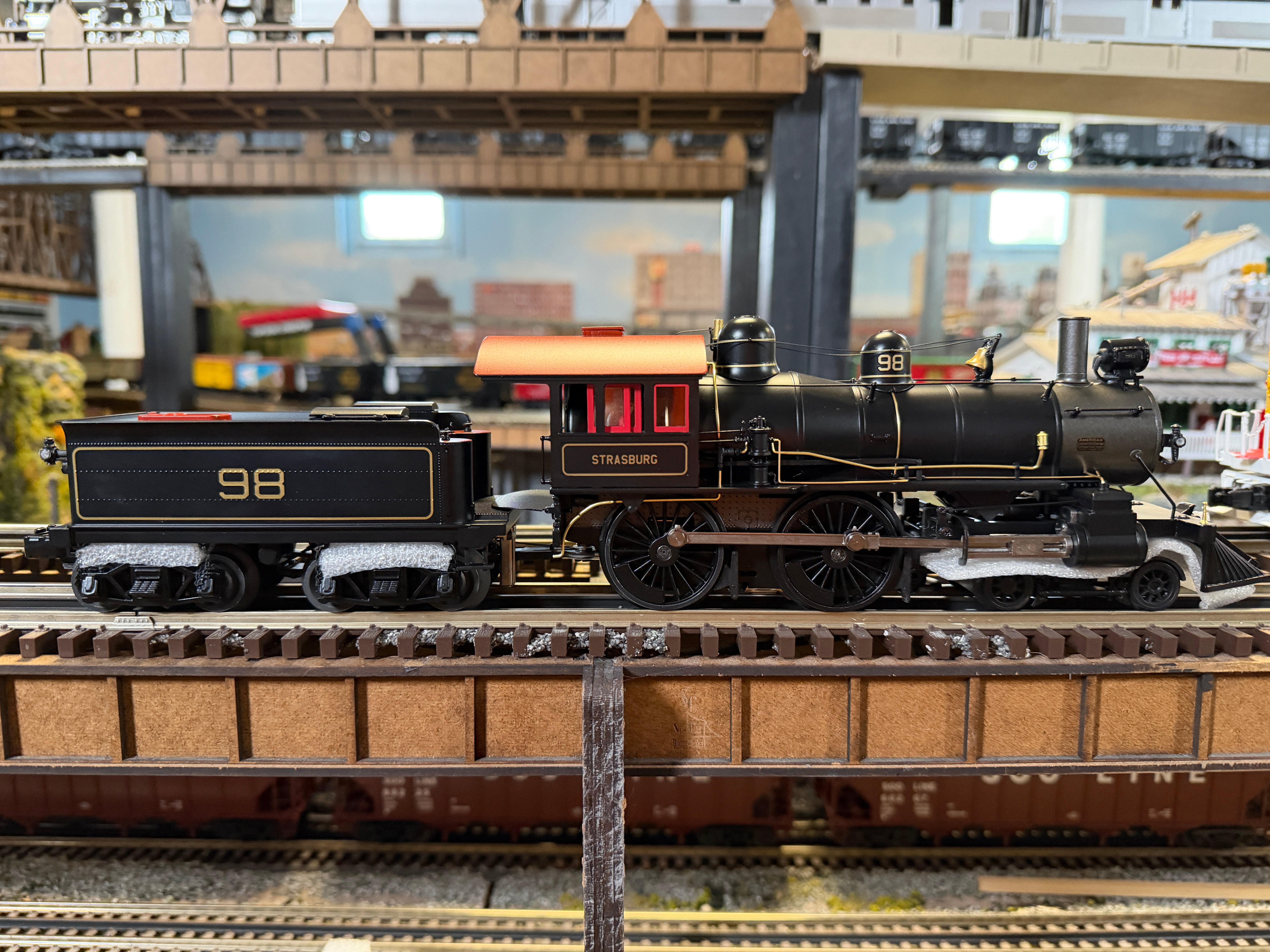 MTH 20-30101-1 - Premier  - 4-4-0 American Steam Engine "Strasburg" #98 w/ PS3