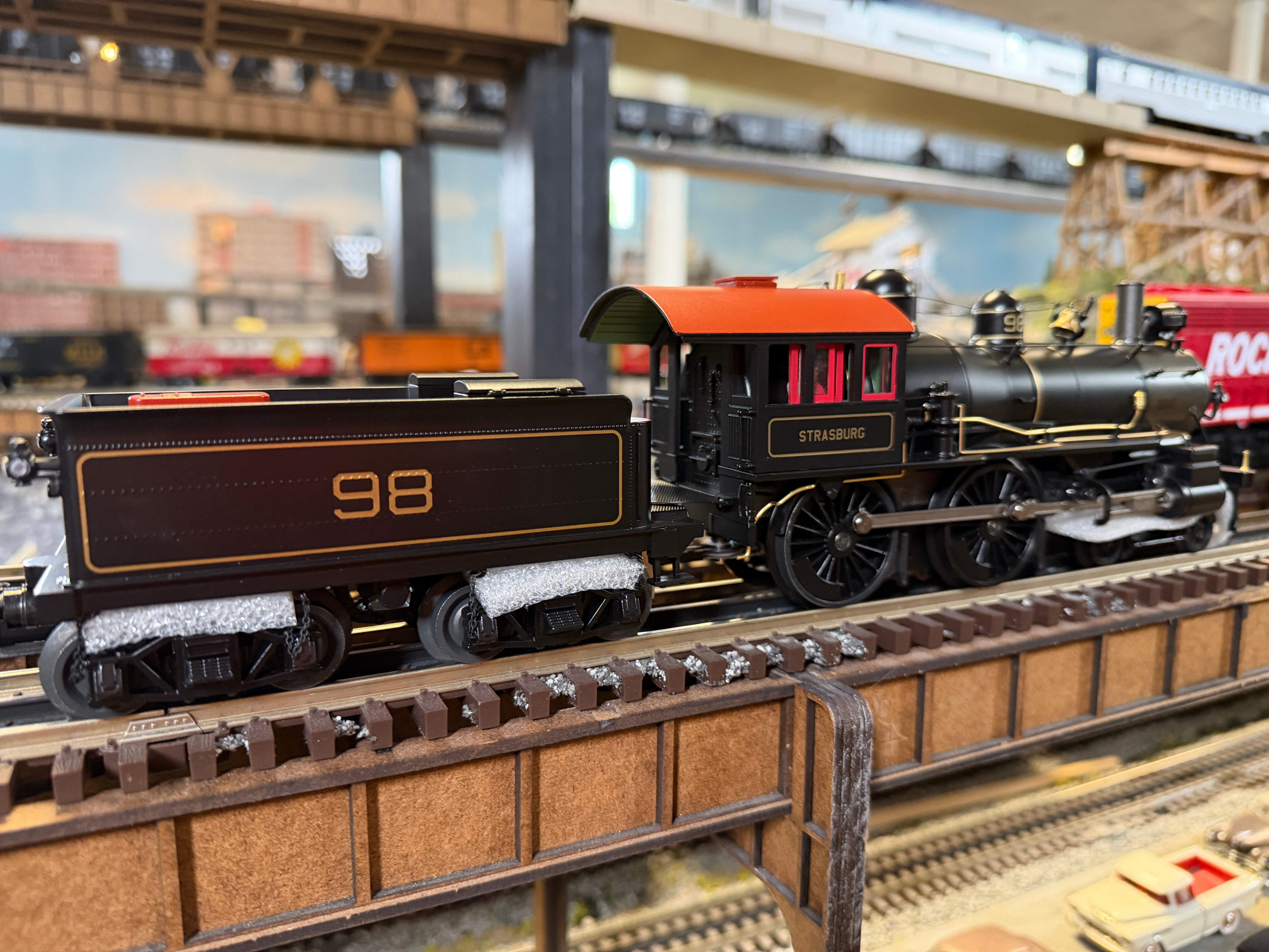 MTH 20-30101-1 - Premier  - 4-4-0 American Steam Engine "Strasburg" #98 w/ PS3