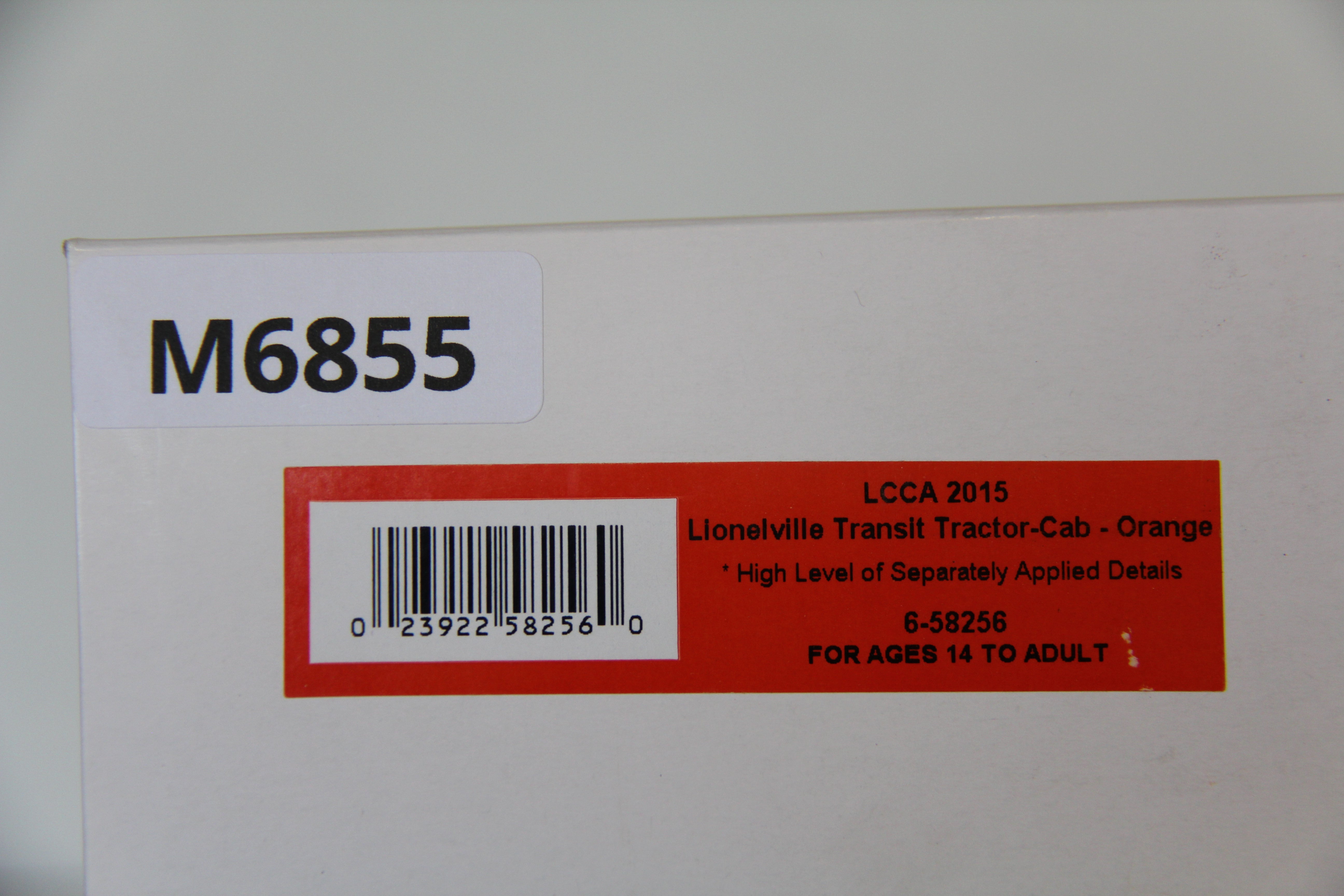 Lionel 6-58256 LCCA 2015 Lionelville Transit Tractor Cab-Orange-Second hand-M6855