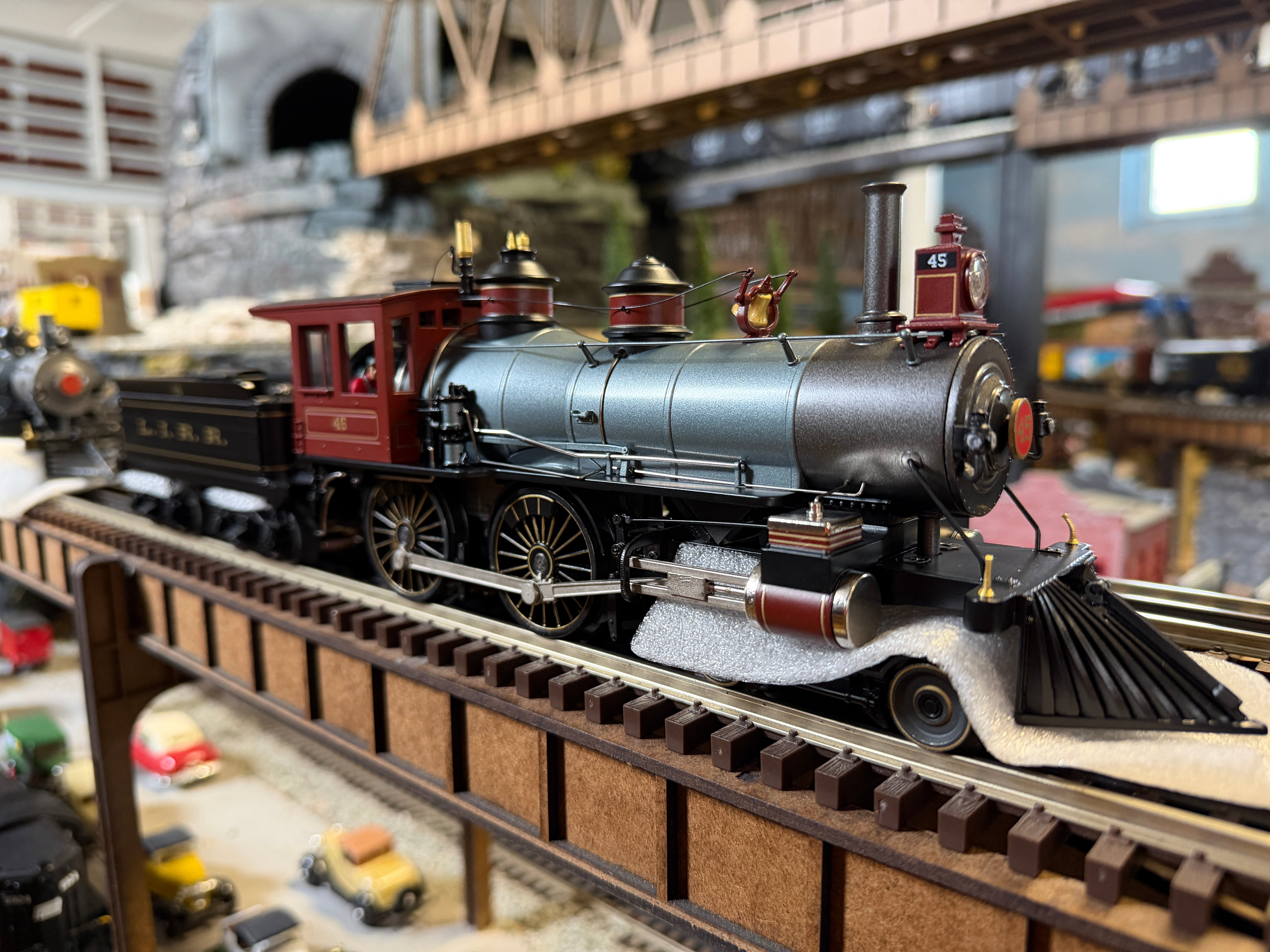 MTH 20-30103-1 - Premier  - 4-4-0 American Steam Engine "Long Island" #45 w/ PS3