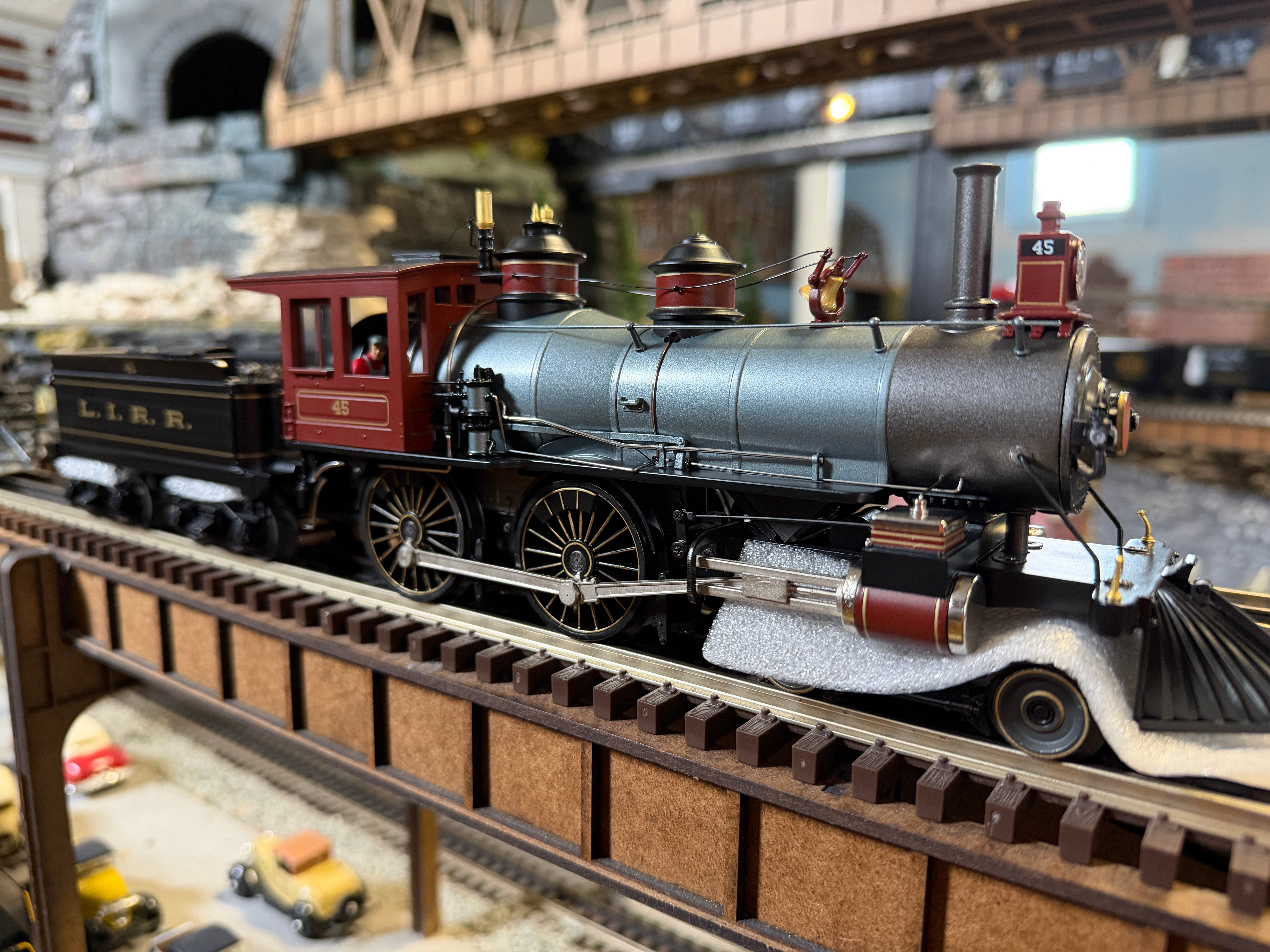 MTH 20-30103-1 - Premier  - 4-4-0 American Steam Engine "Long Island" #45 w/ PS3