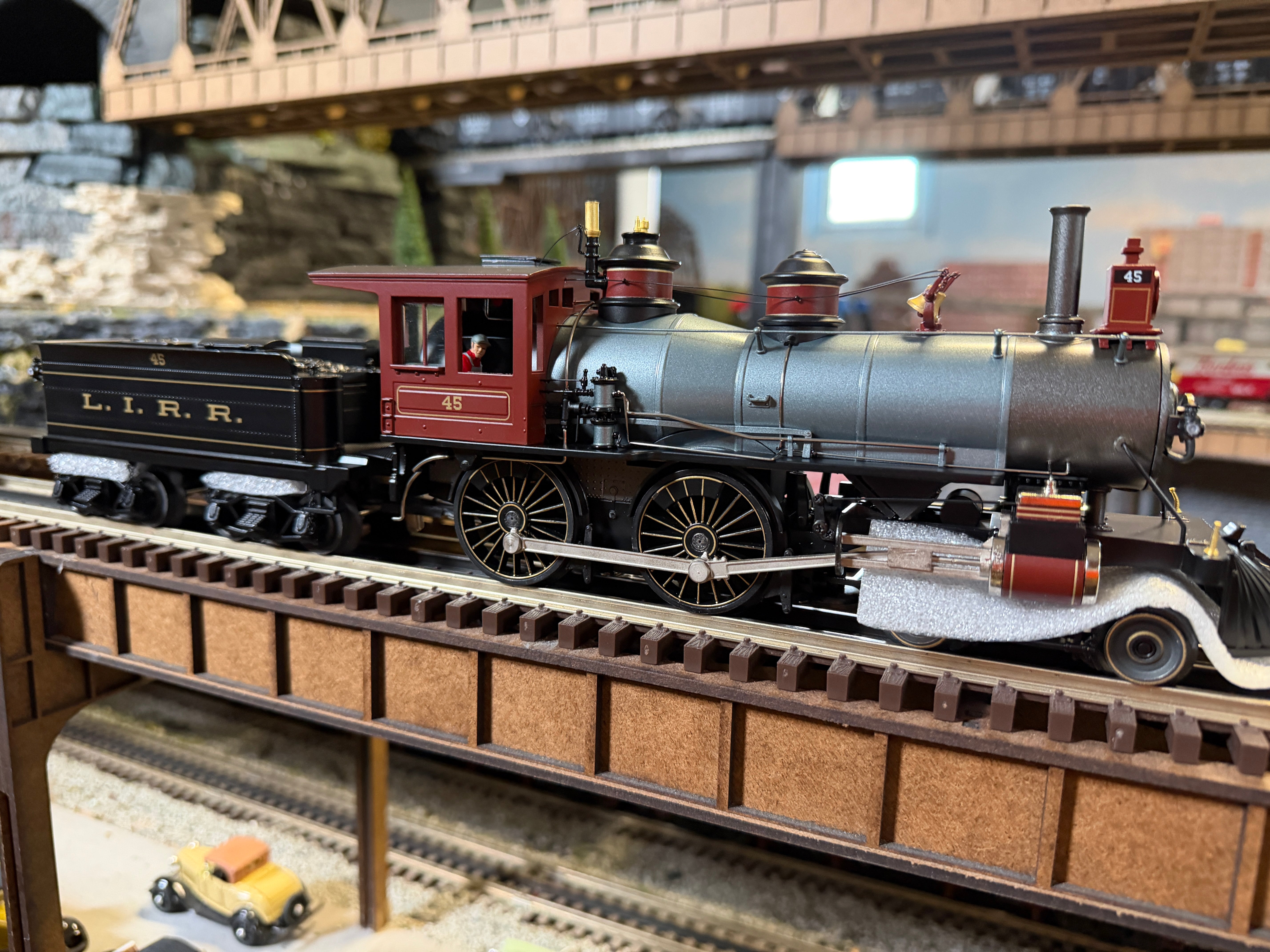 MTH 20-30103-1 - Premier  - 4-4-0 American Steam Engine "Long Island" #45 w/ PS3