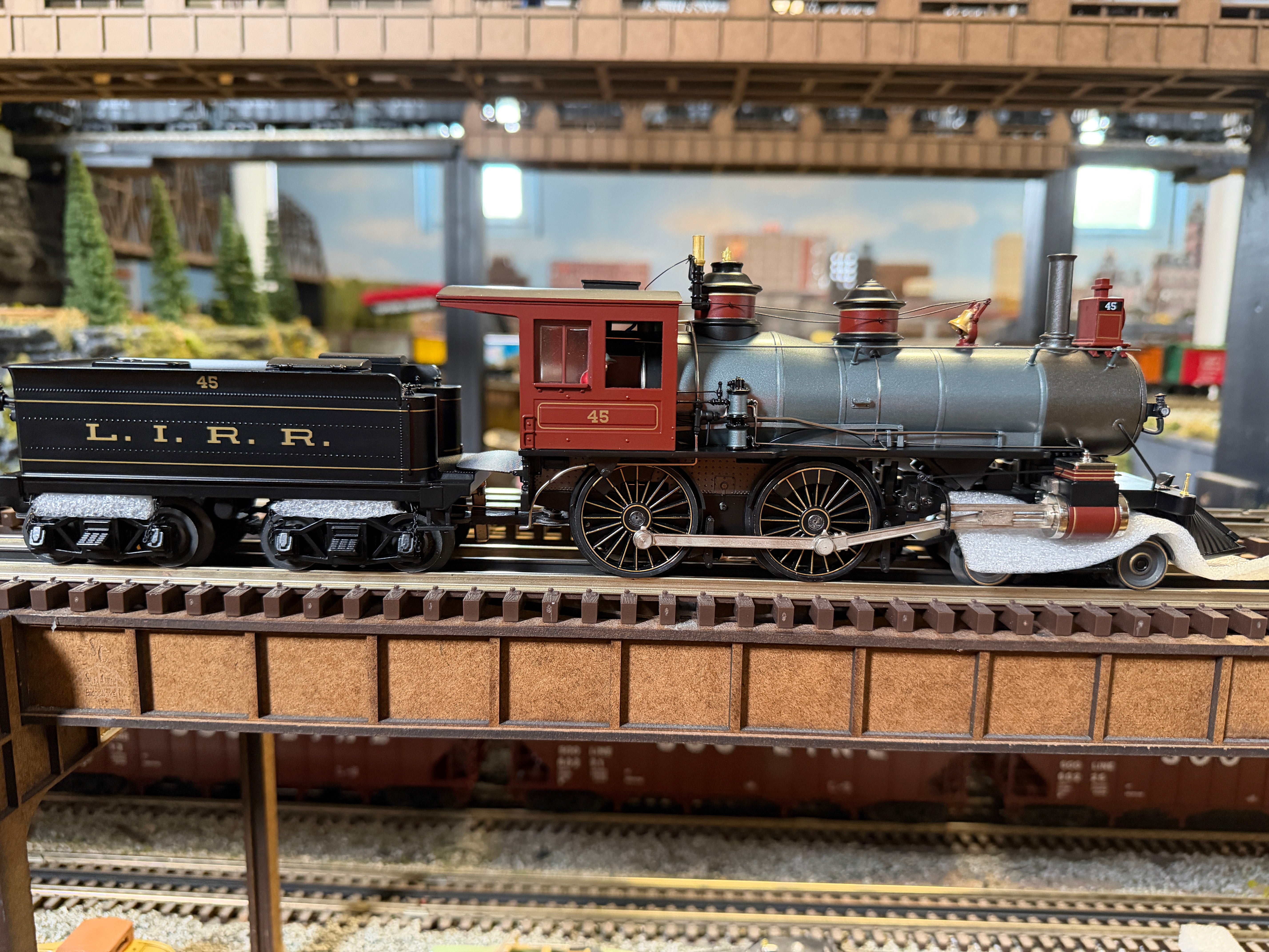 MTH 20-30103-1 - Premier  - 4-4-0 American Steam Engine "Long Island" #45 w/ PS3