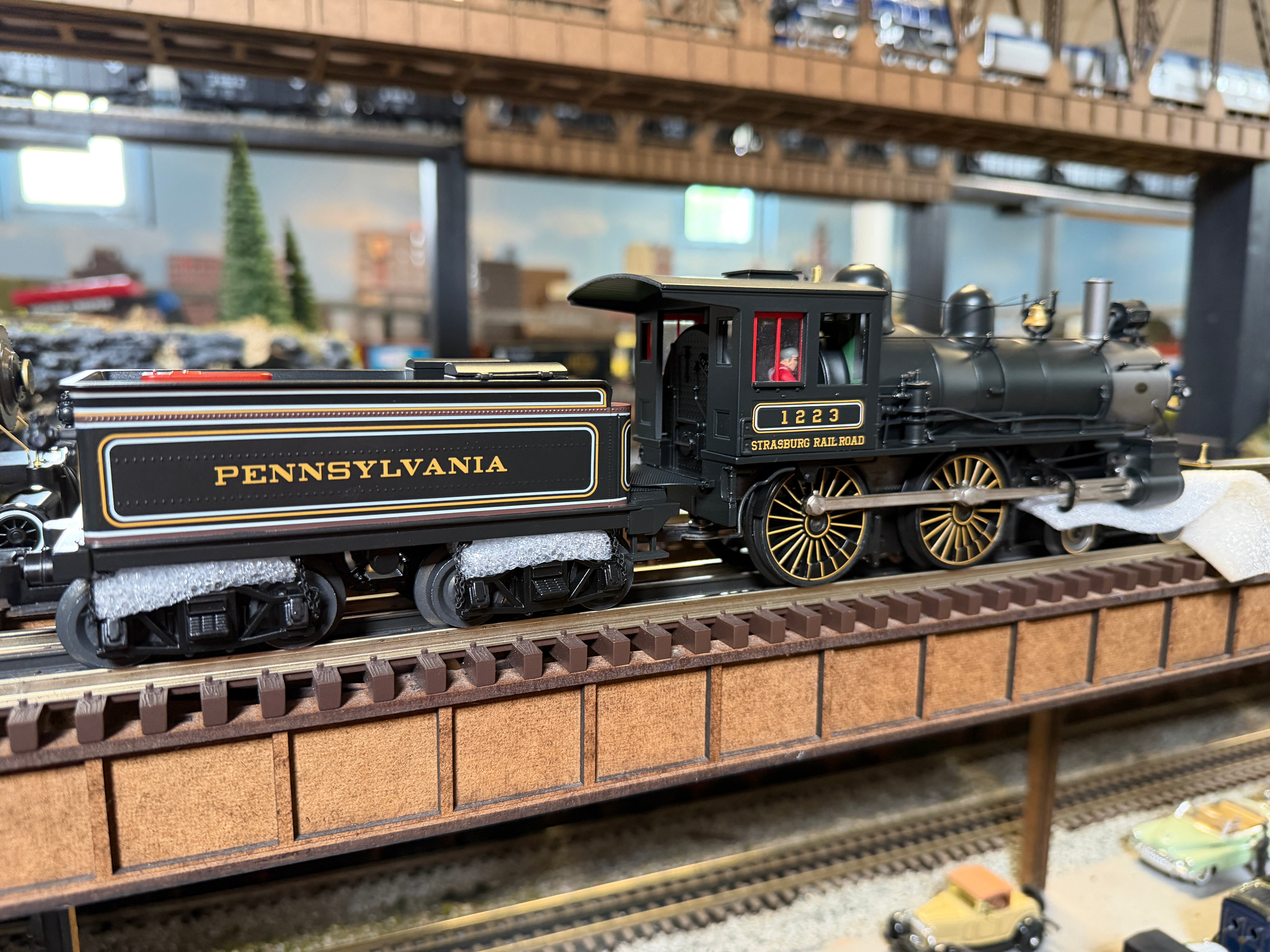 MTH 20-30102-1 - Premier  - 4-4-0 American Steam Engine "Strasburg" #1223 w/ PS3