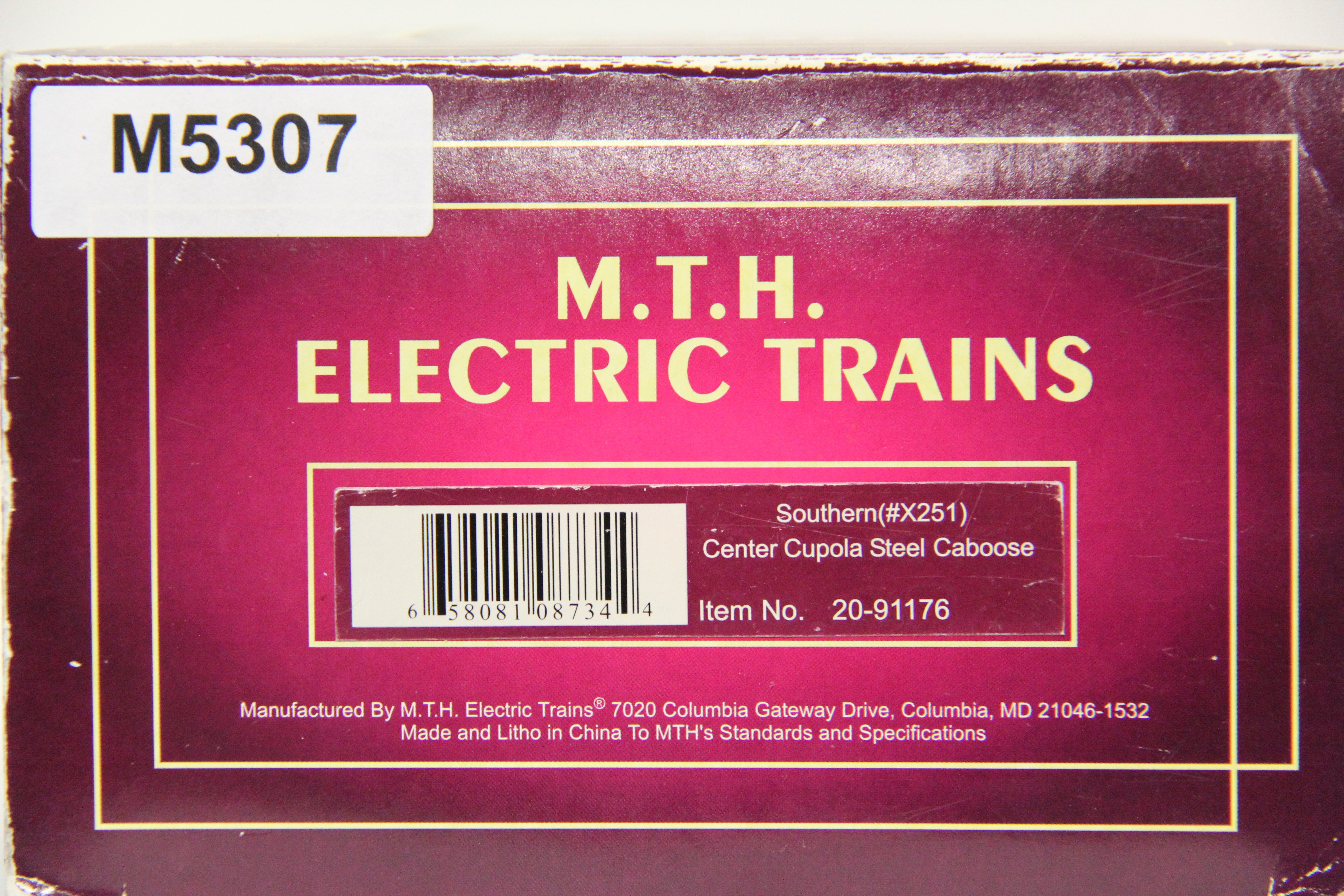 MTH 20-91176 Southern Caboose #X251-Second hand-M5307