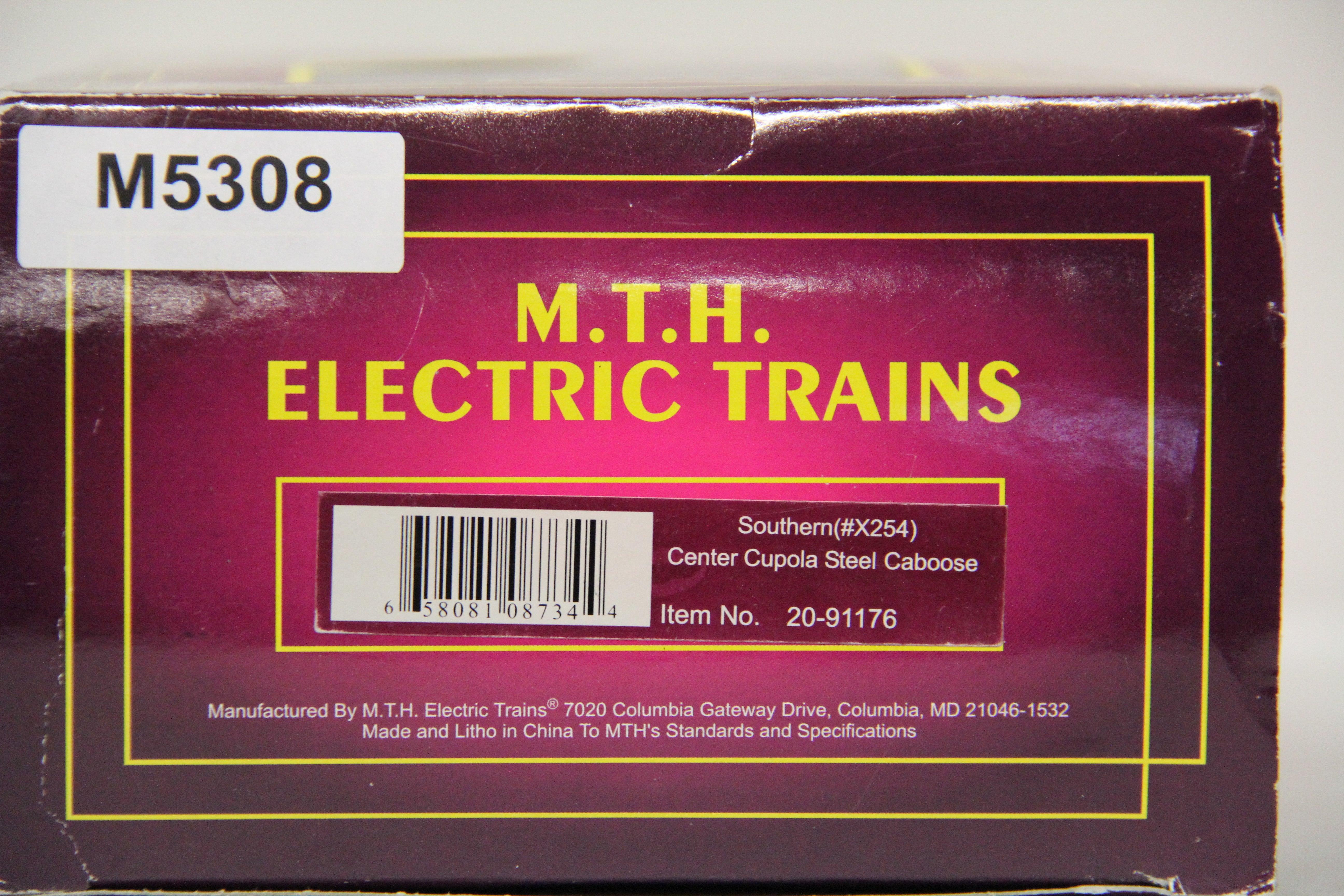 MTH 20-91176 Southern Caboose #X254-Second hand-M5308