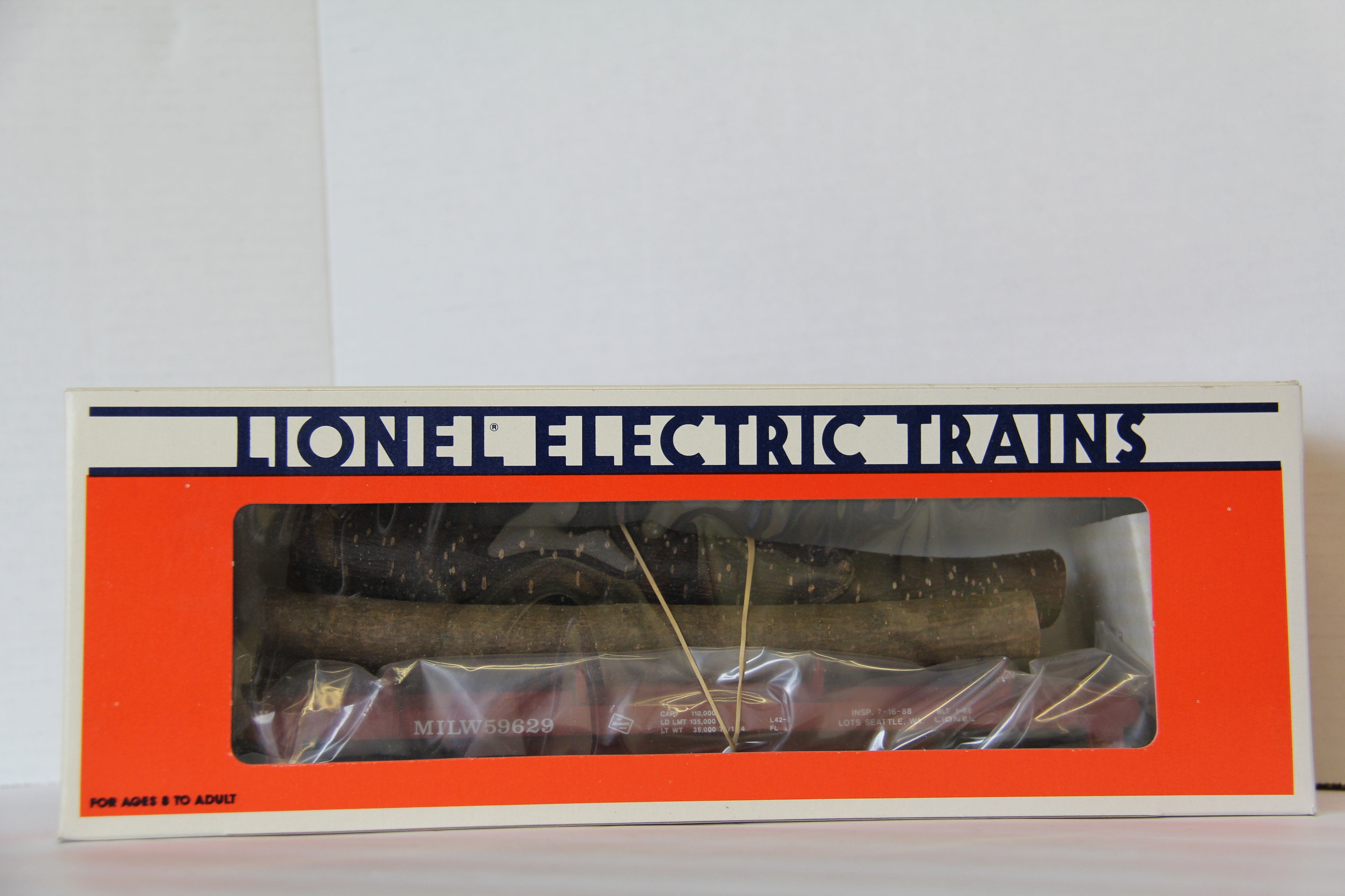Lionel 6-59629 LOTS 1988 Convention Milwaukee Flatcar with logs-Second hand-M6860