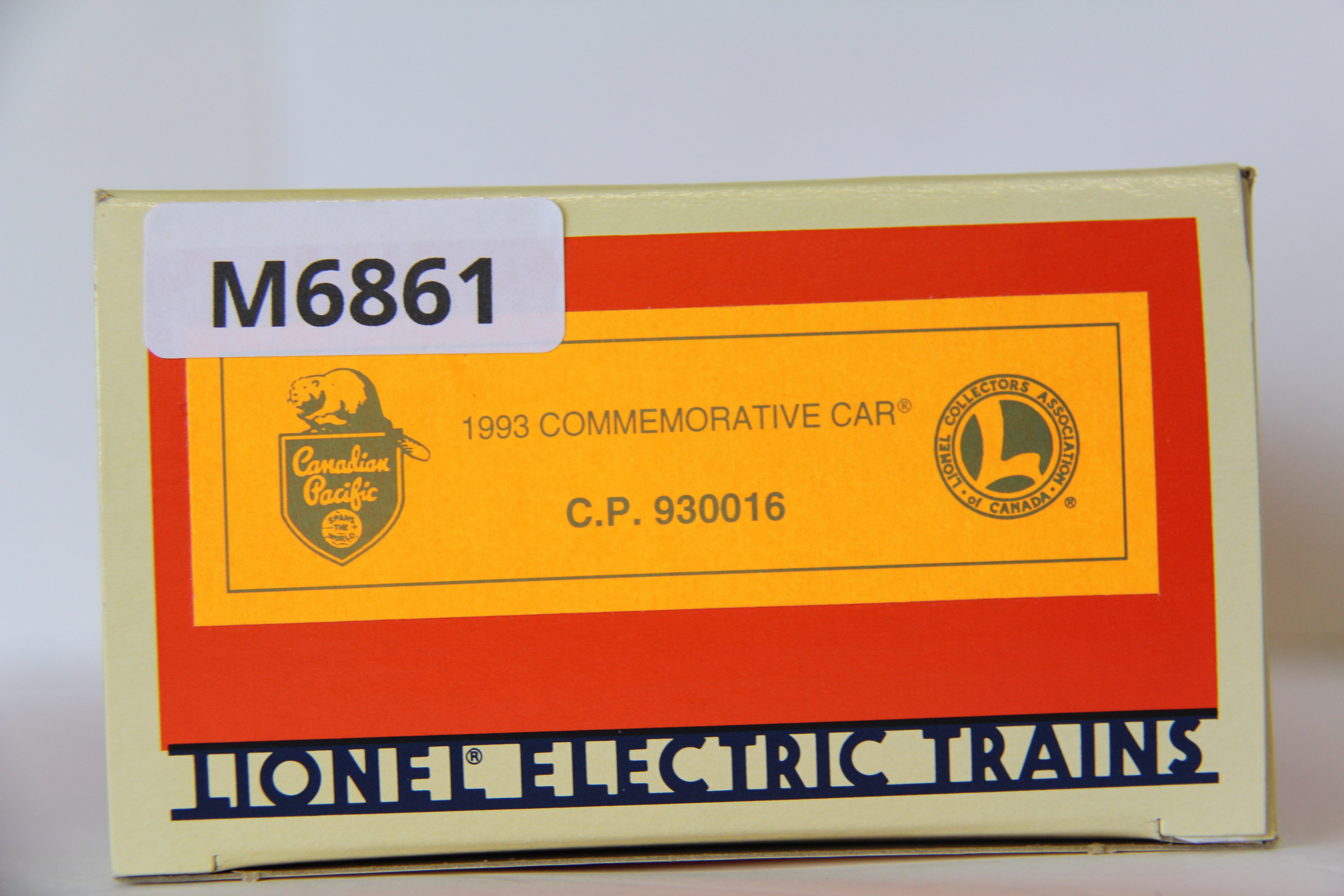 Lionel 1993 Canadian Pacific #930016 Commemorative Car-Second hand-M6861