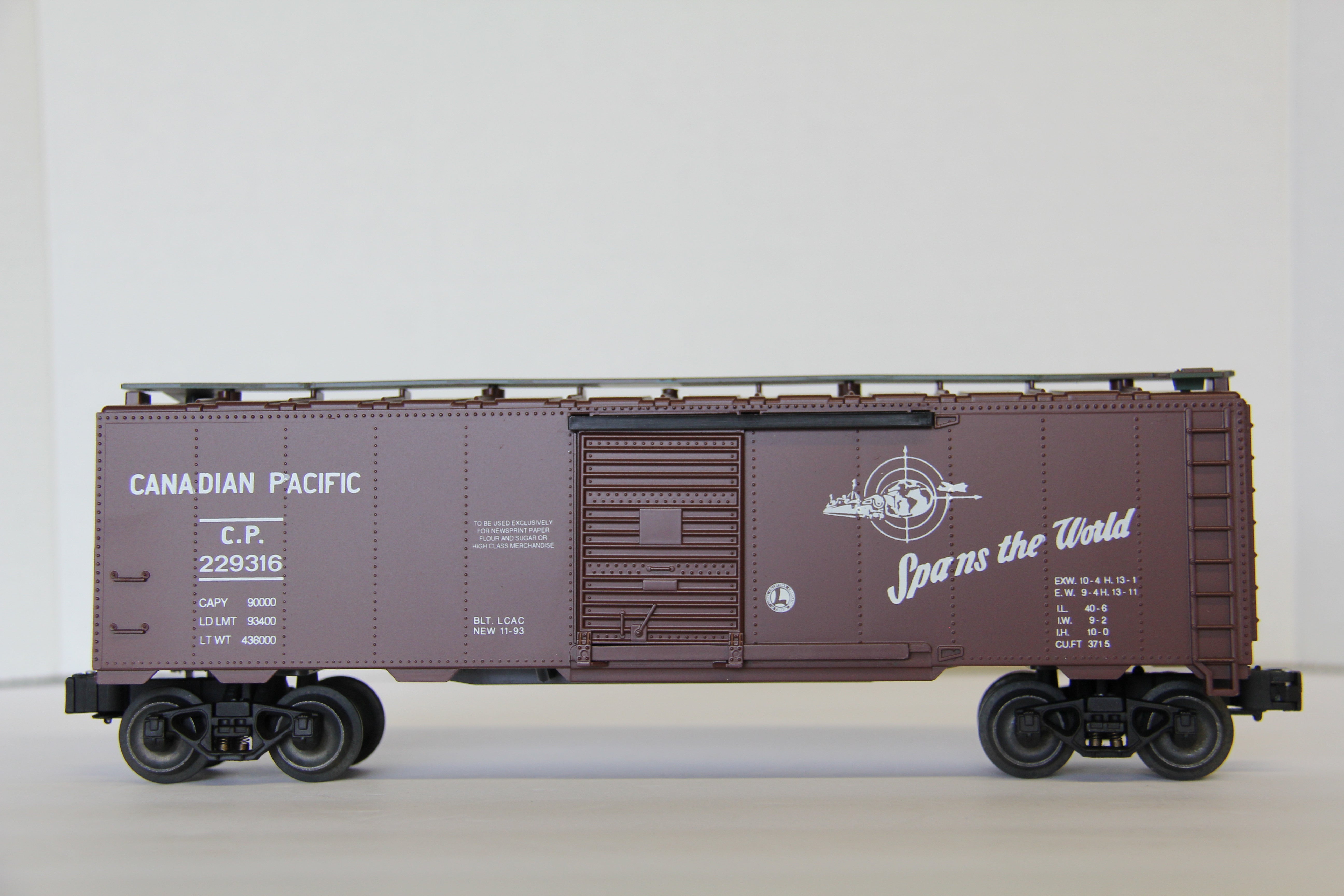 Lionel 1993 Canadian Pacific #930016 Commemorative Car-Second hand-M6861
