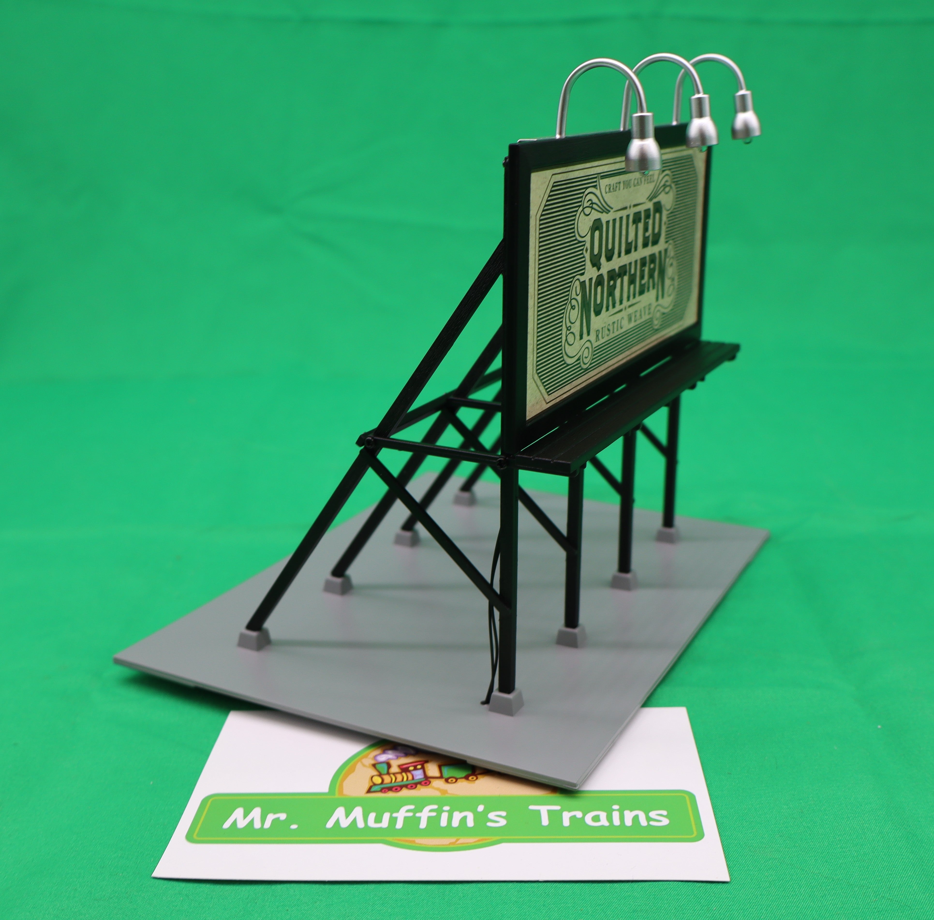 MTH 30-90745 - RailKing - Lighted Billboard "Quilted Northern"