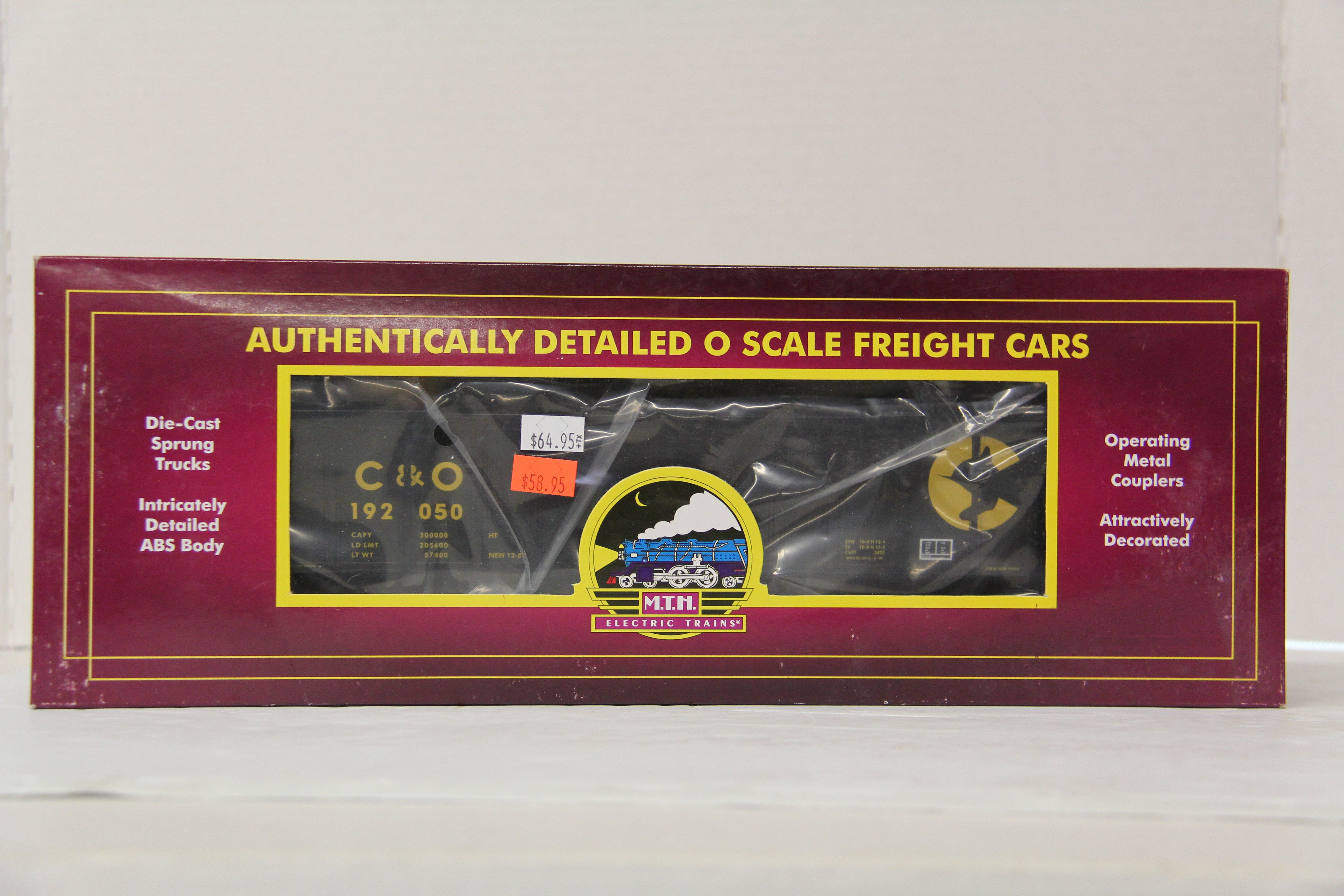 MTH 20-97821 Chessie #192050 4-Bay Hopper Car w/ Coal Load-Second hand-M5335