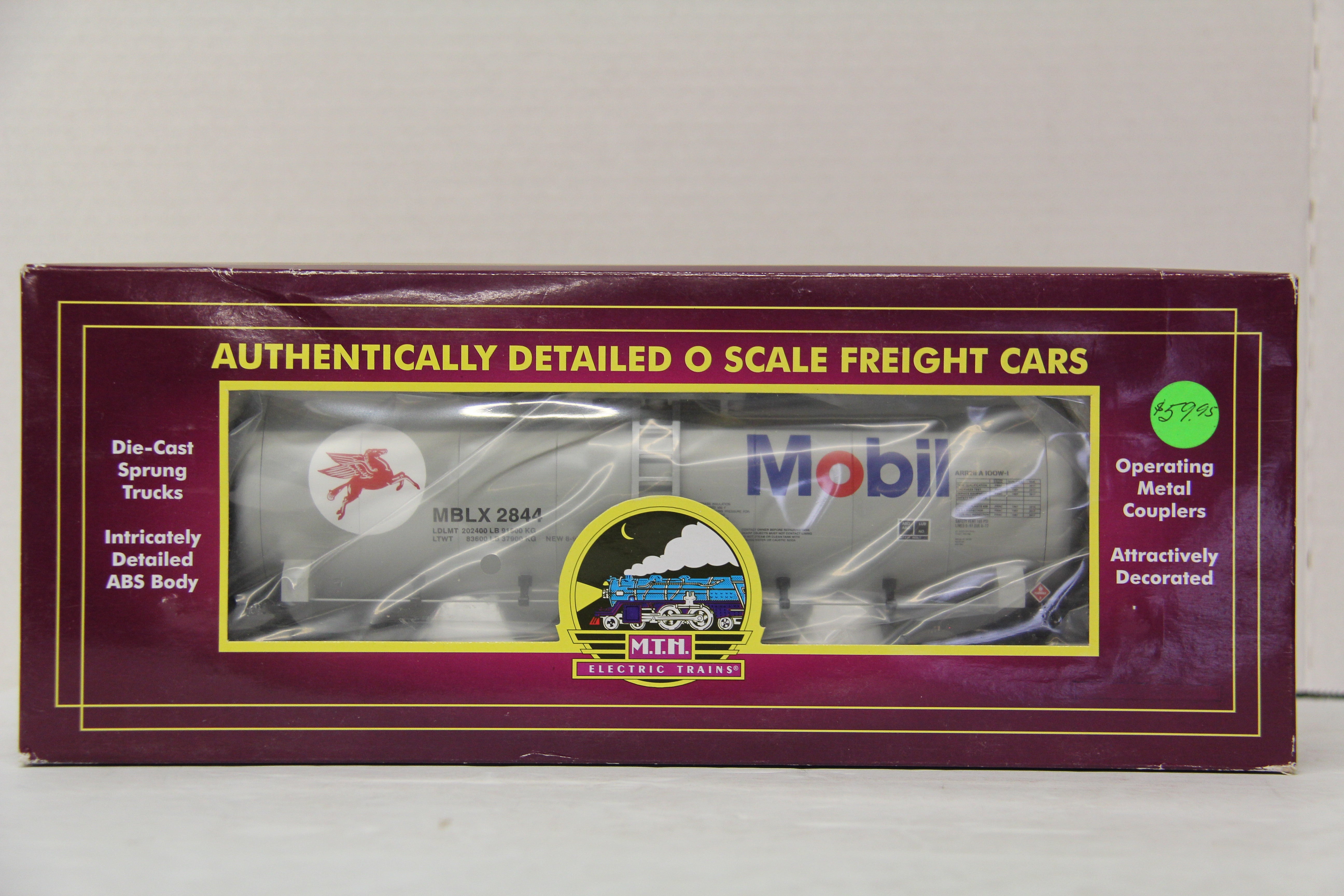 MTH 20-96226 Mobil #2844 Tank Car-Second hand-M5349