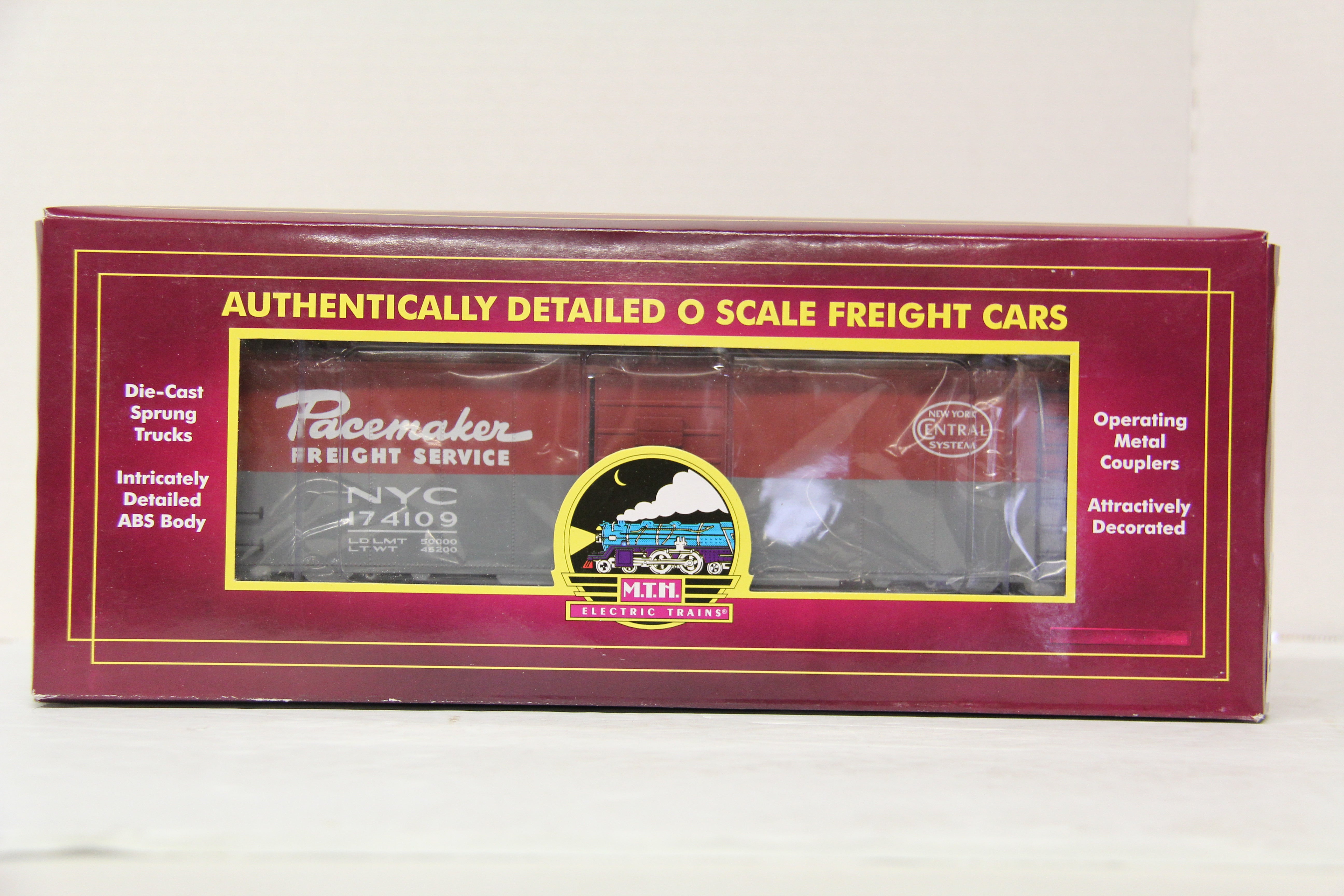 MTH 20-93705 New York Central #174109 -40' AAR Box Car-Second hand-M5350