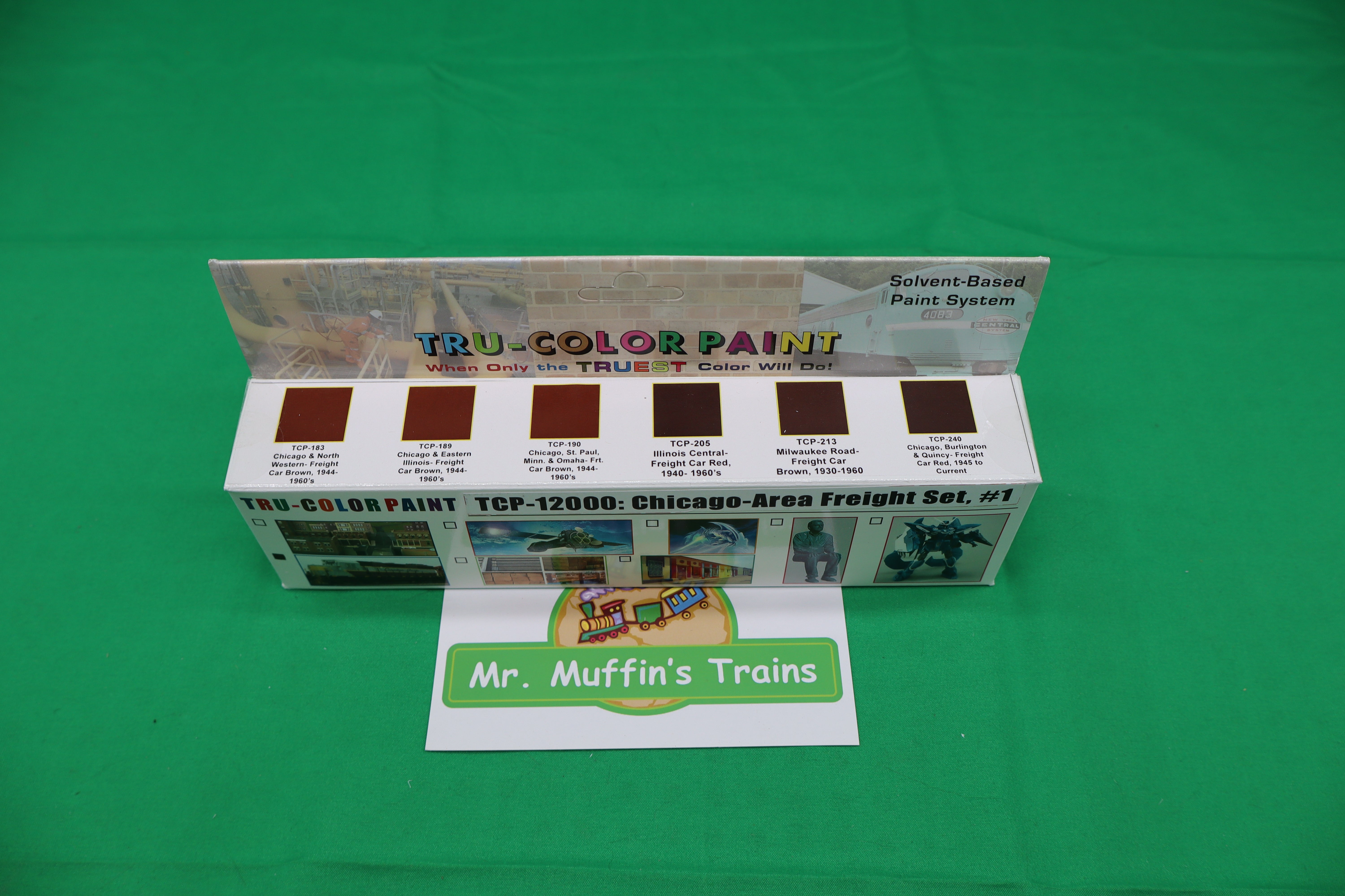 Tru-Color Paint - TCP-12000 - Chicago Area Freight Car Set (Solvent-Based Paint)