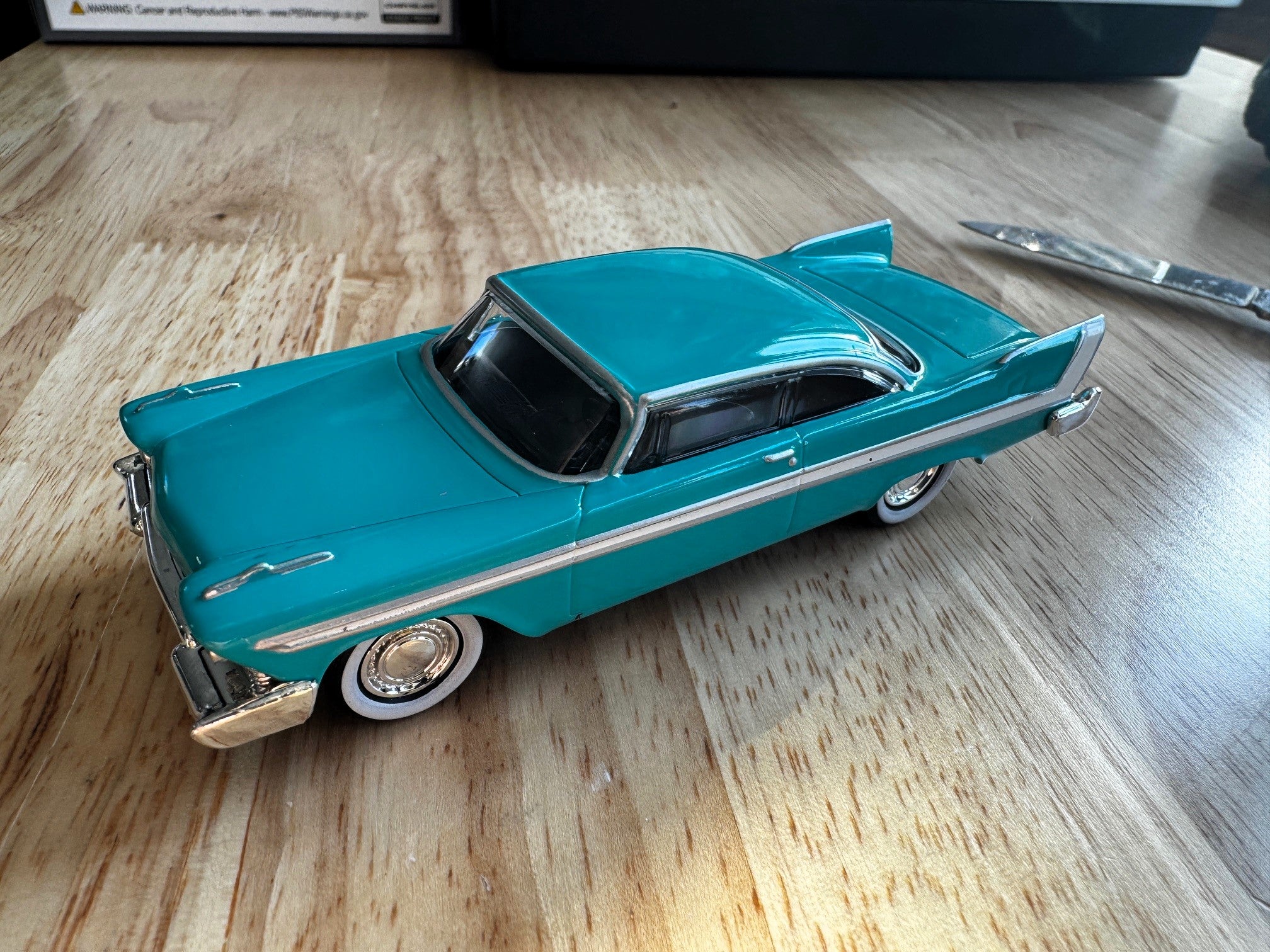 1958 Plymouth Fury (Teal) 1/48 Diecast Car