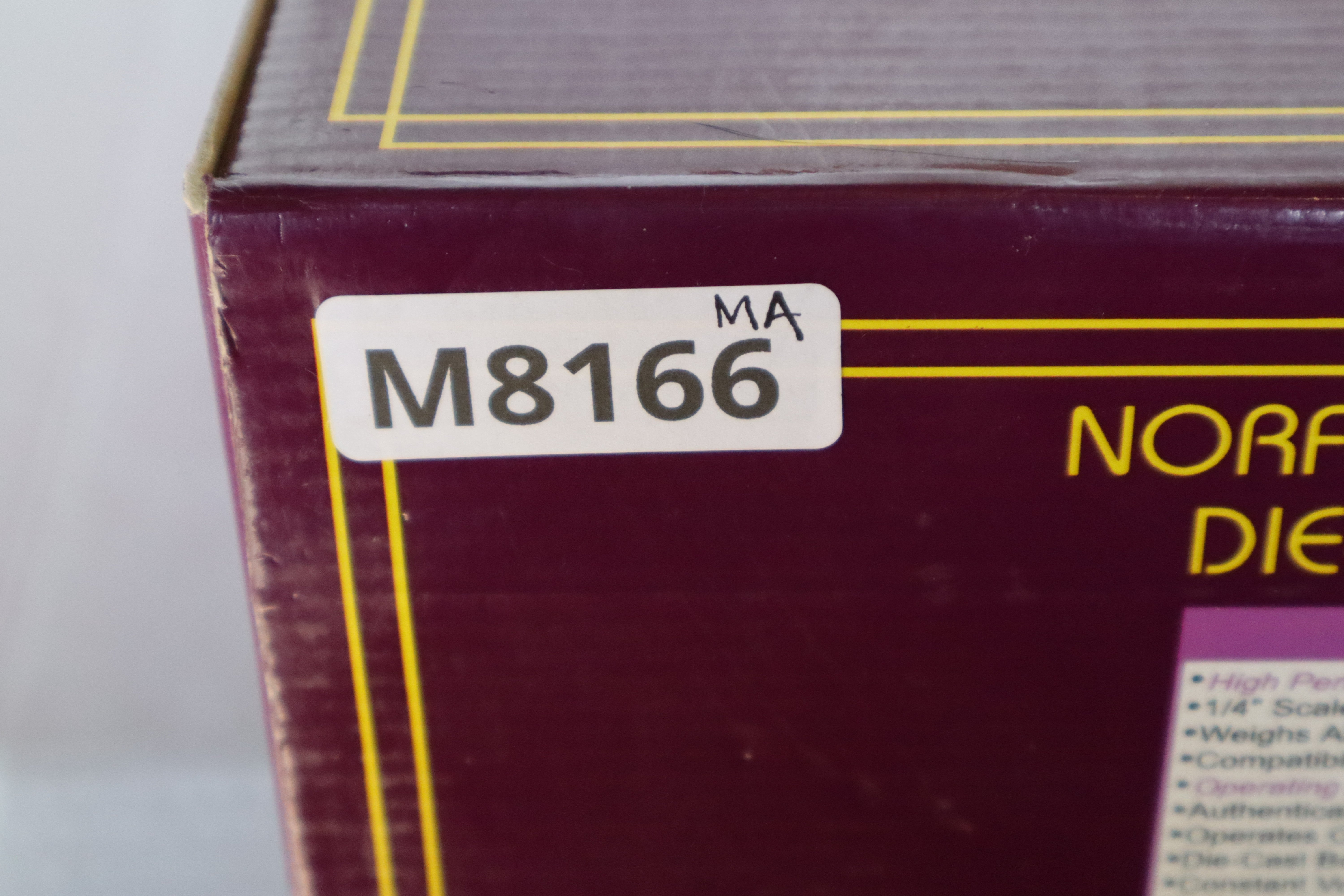 MTH 20-3024-1 Norfolk & Western J Northern Diecast Steam Locomotive-Second hand-M8166