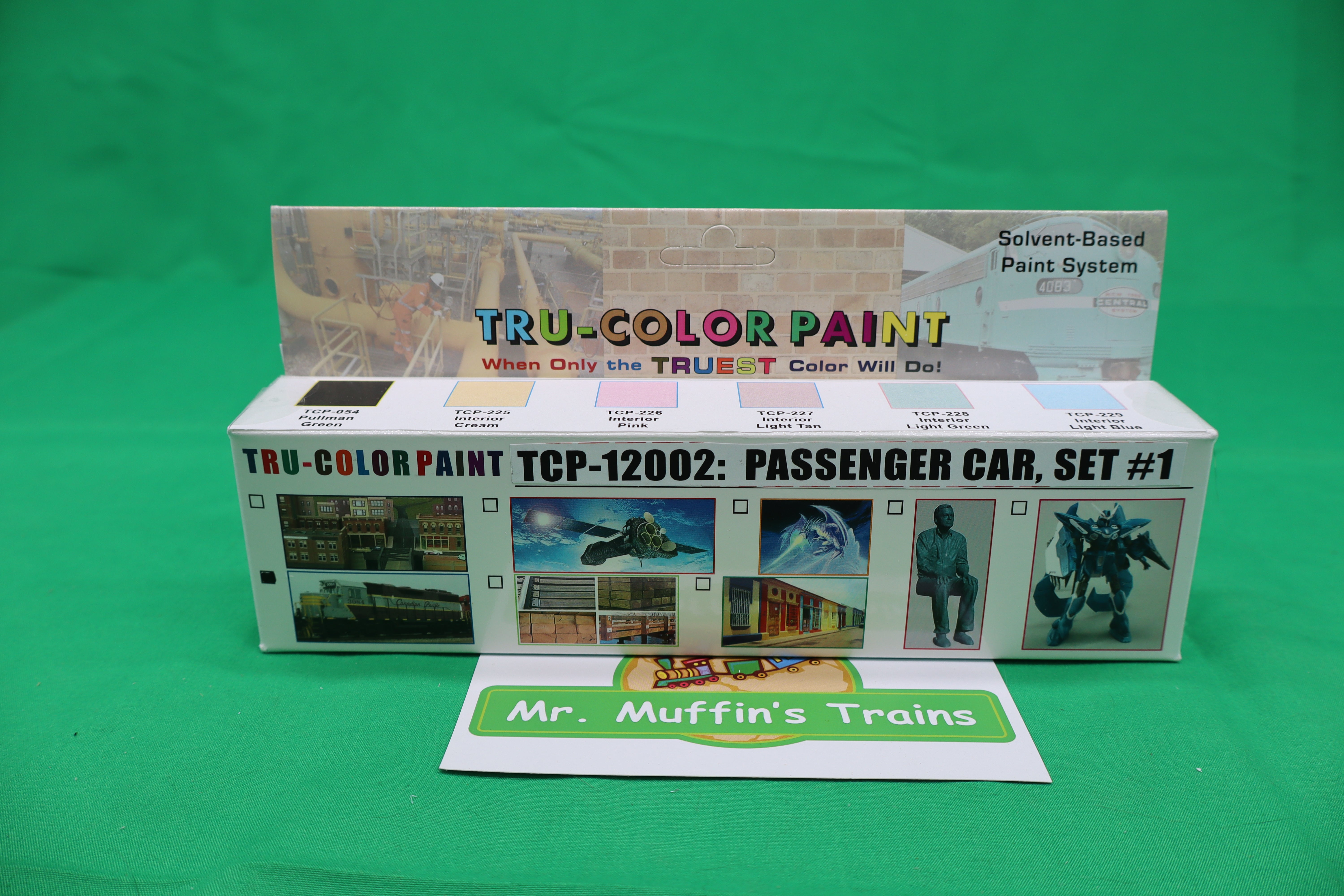 Tru-Color Paint - TCP-12002 - Passenger Car Set # 1 (Solvent-Based Paint)