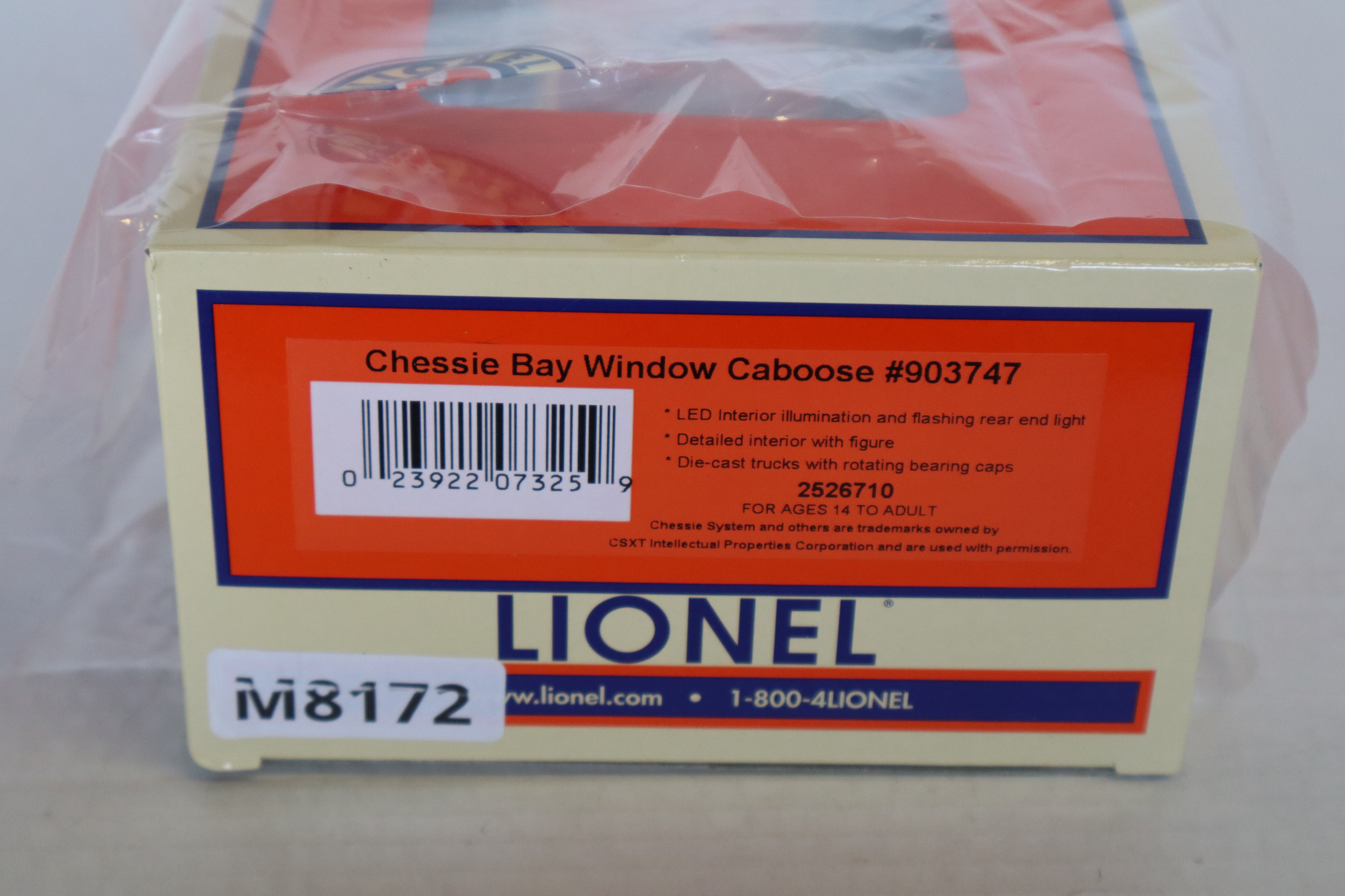 Lionel 2526710 Chessie Bay Window Caboose #903747-Second hand-M8172