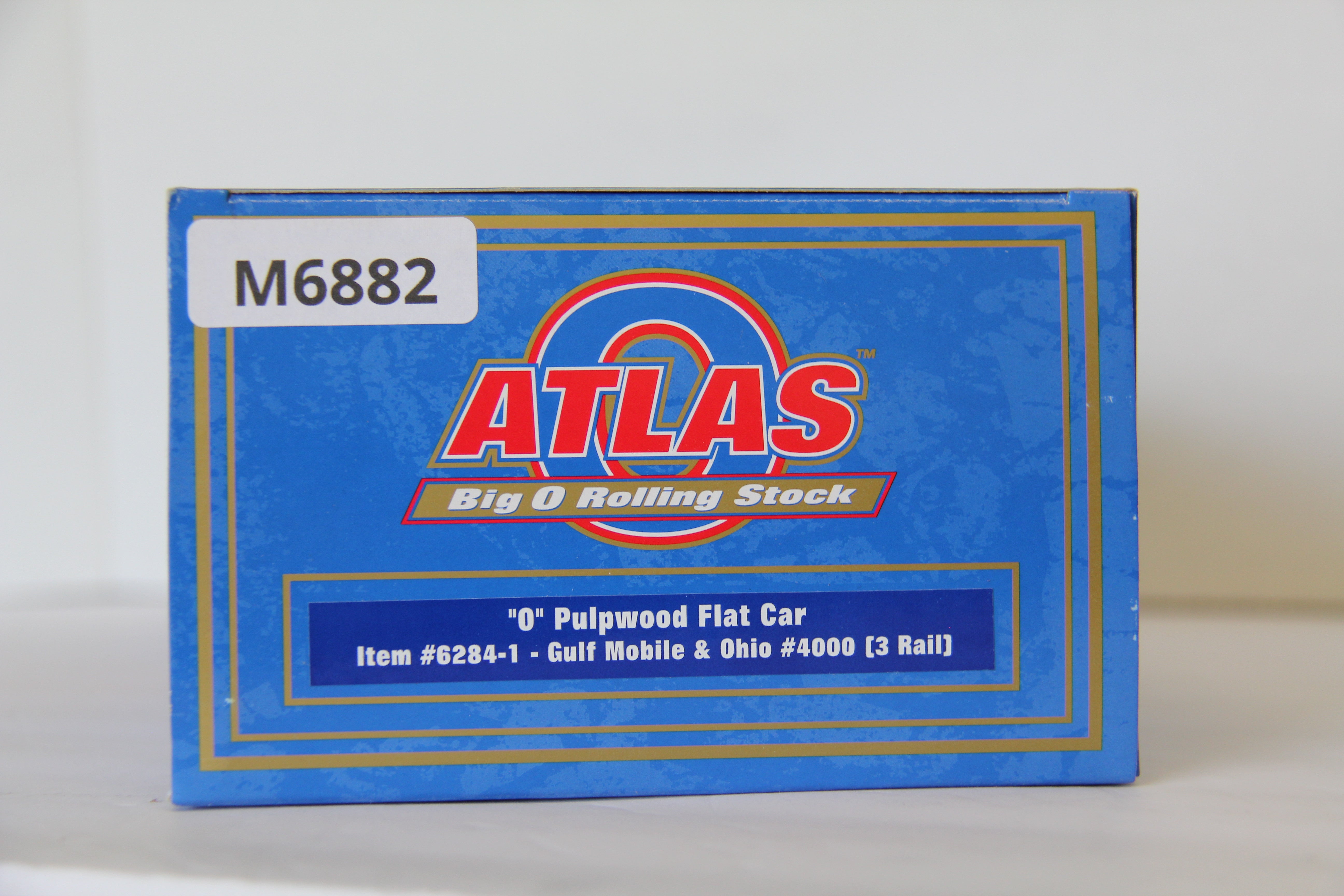 Atlas #6284-1 Gulf Mobile & Ohio Pulpwood Flat Car-Second hand-M6882