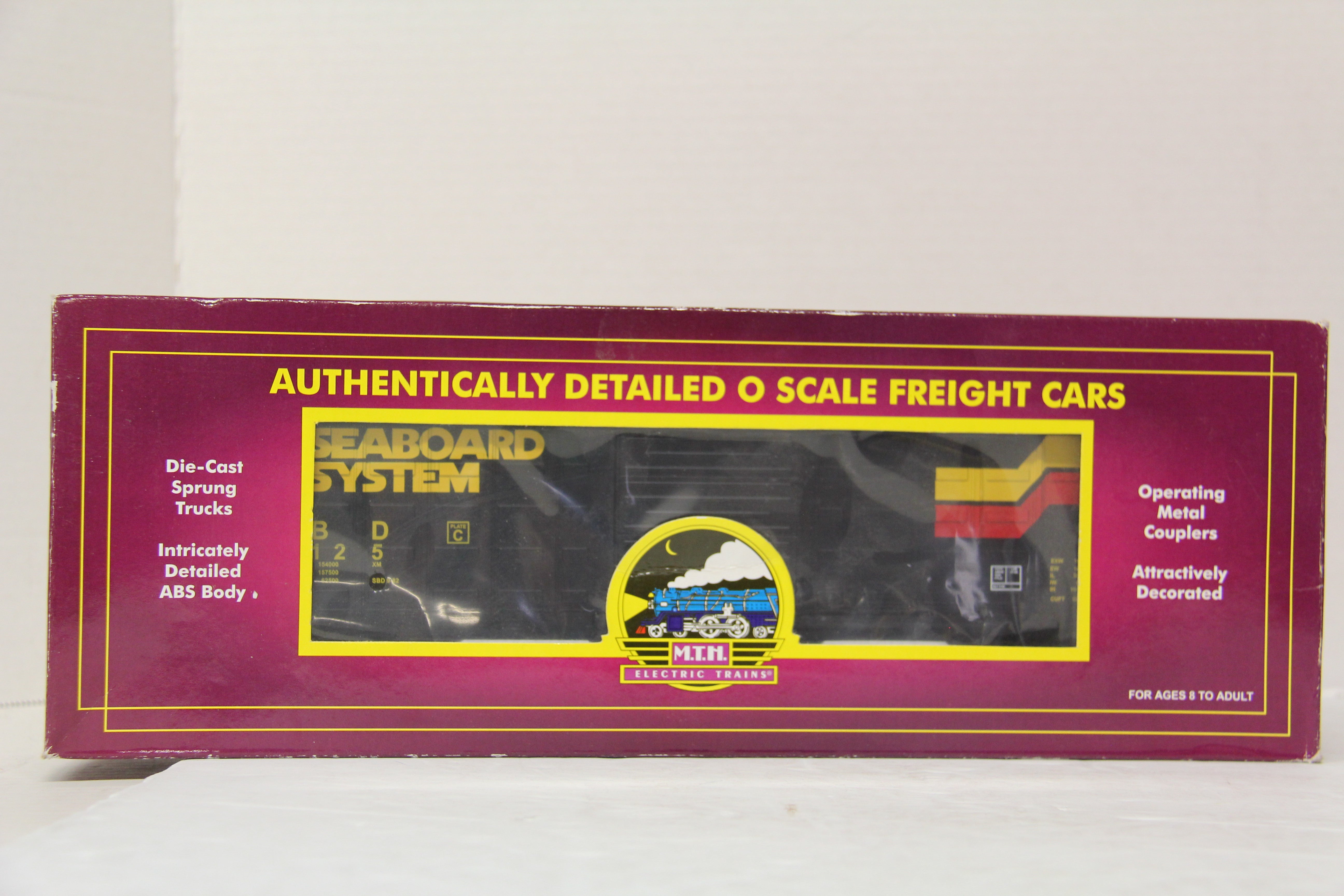 MTH 20-93029 Seaboard 50' Waffle Box Car-Second hand-M5376