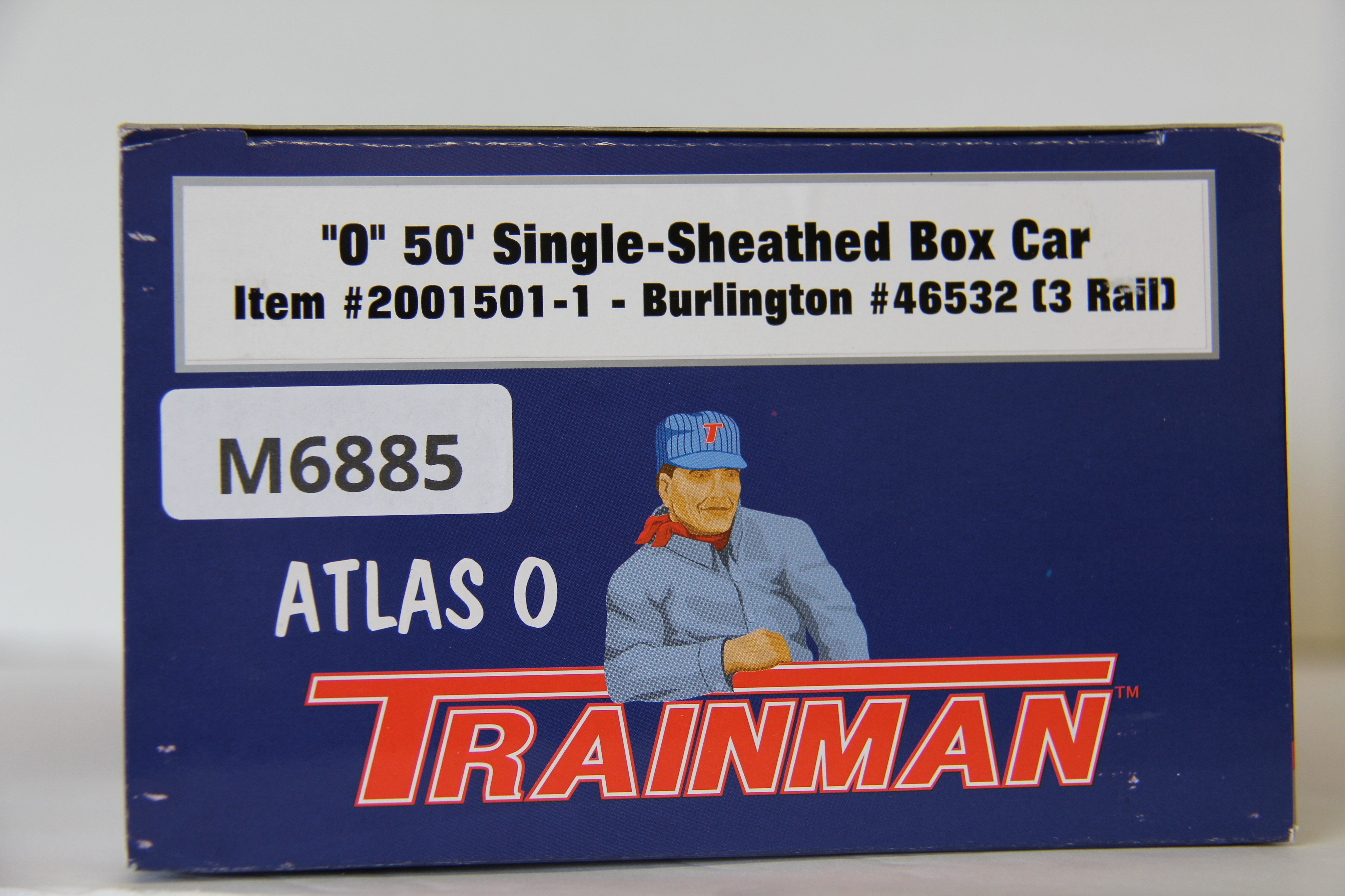 Atlas #2001501-1 Burlington 50' Single-Sheathed Box Car-Second hand-M6885
