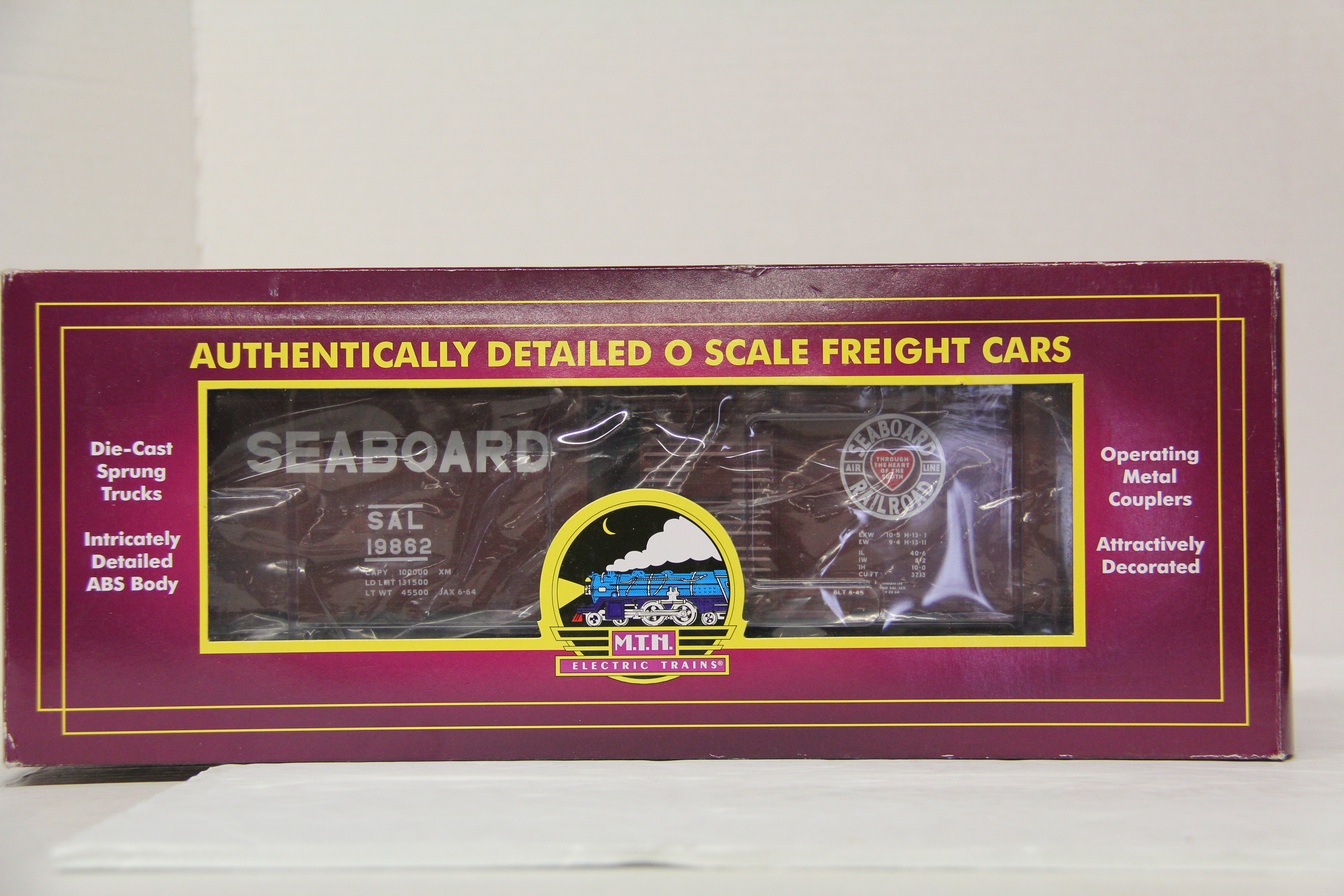 MTH 20-93434 Seaboard Air Line 40' AAR Box Car-Second hand-M5377