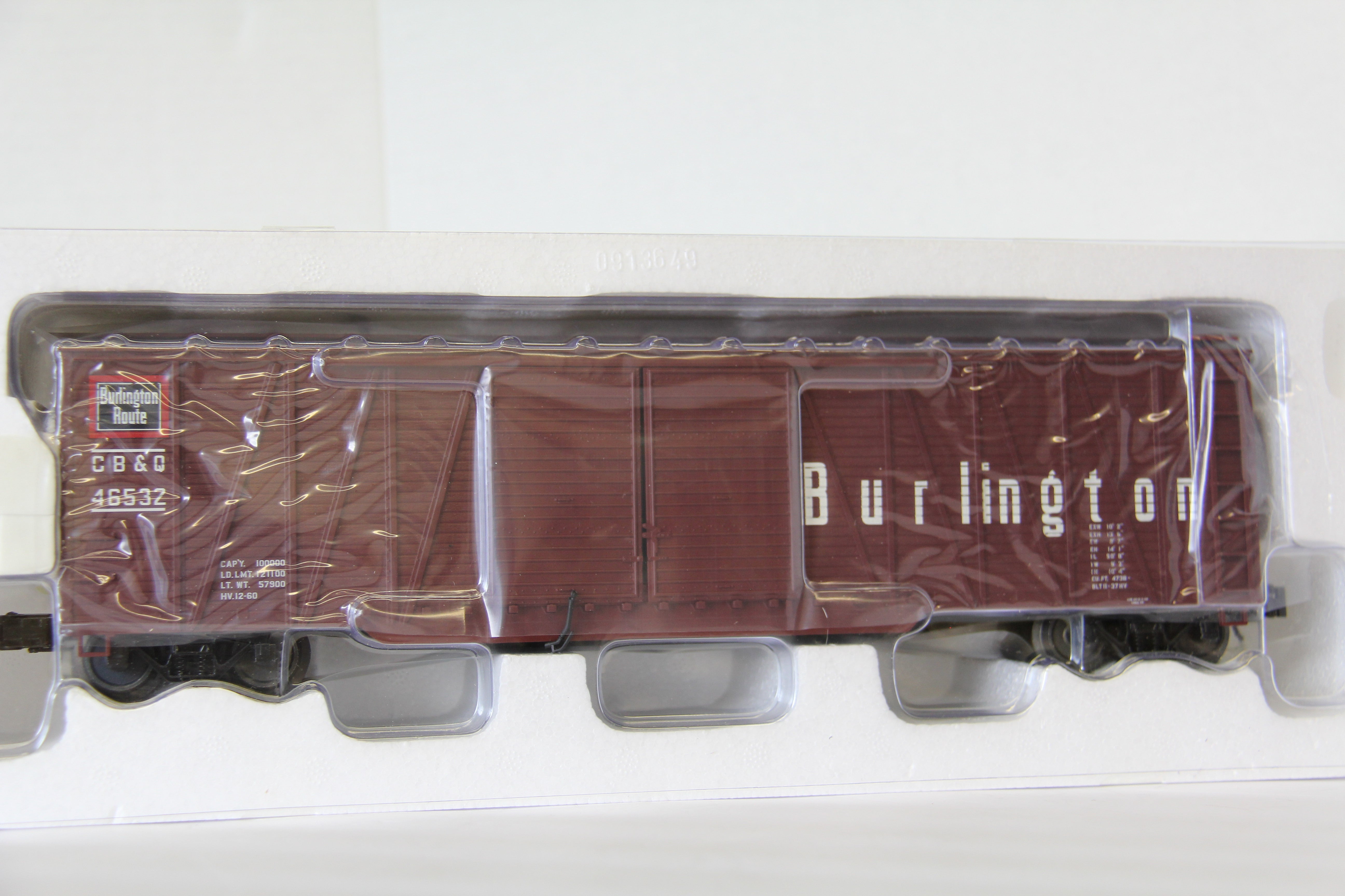 Atlas #2001501-1 Burlington 50' Single-Sheathed Box Car-Second hand-M6885
