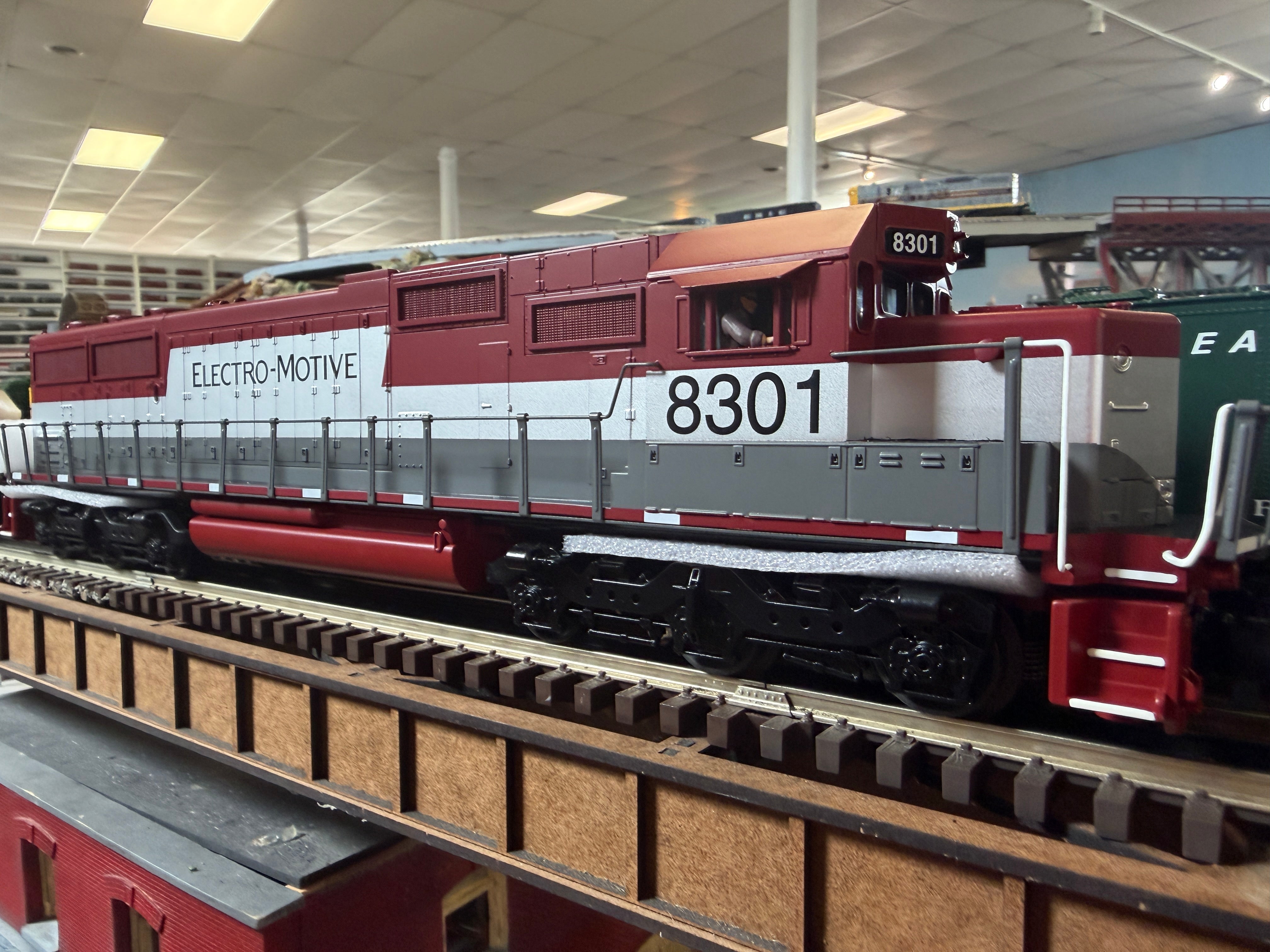 MTH 30-21357-1 - RailKing - SD60 Diesel Engine "Electro Motive Division" #8301 w/ PS3 - Custom Run for MrMuffin'sTrains