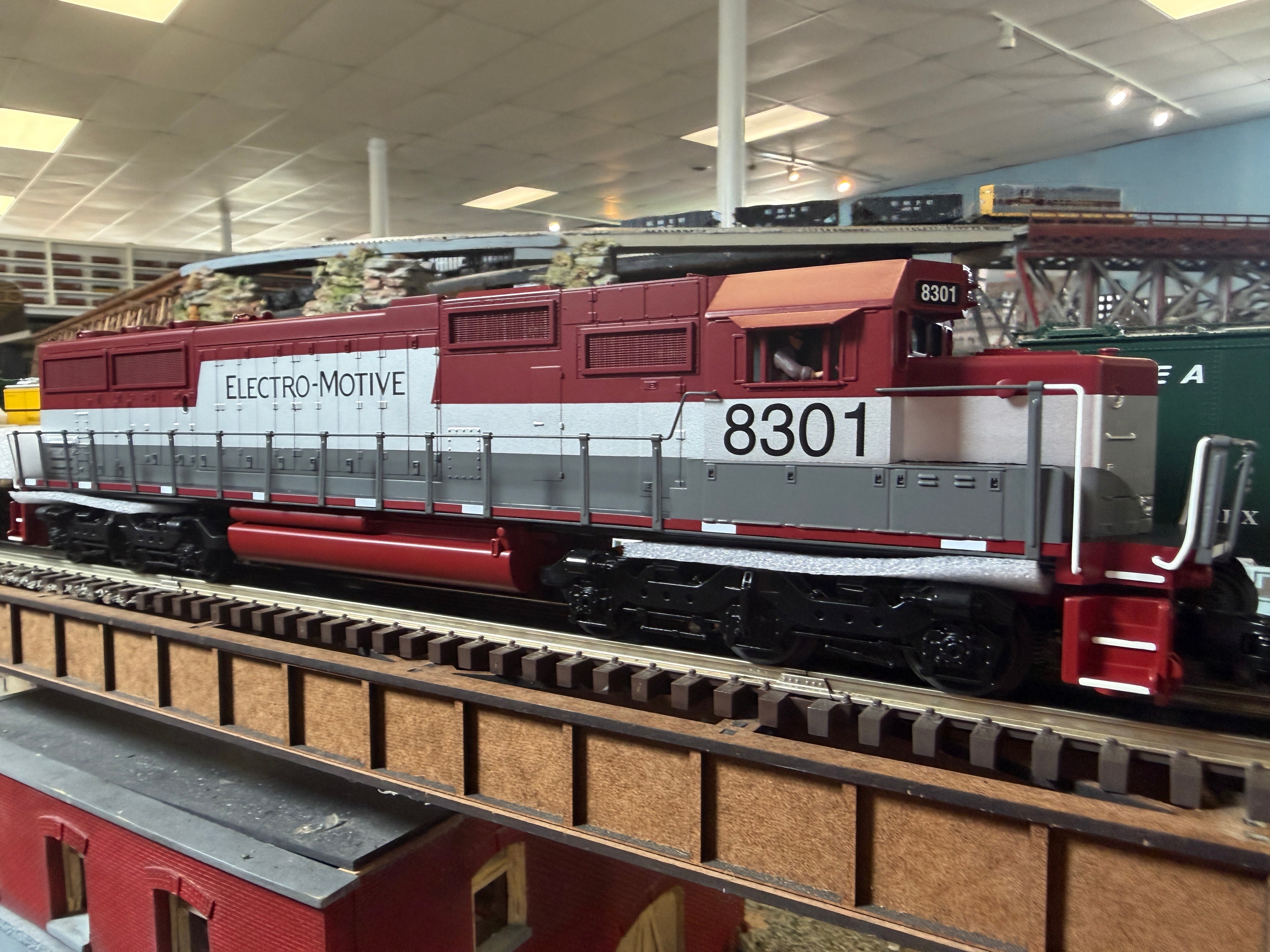 MTH 30-21357-1 - RailKing - SD60 Diesel Engine "Electro Motive Division" #8301 w/ PS3 - Custom Run for MrMuffin'sTrains