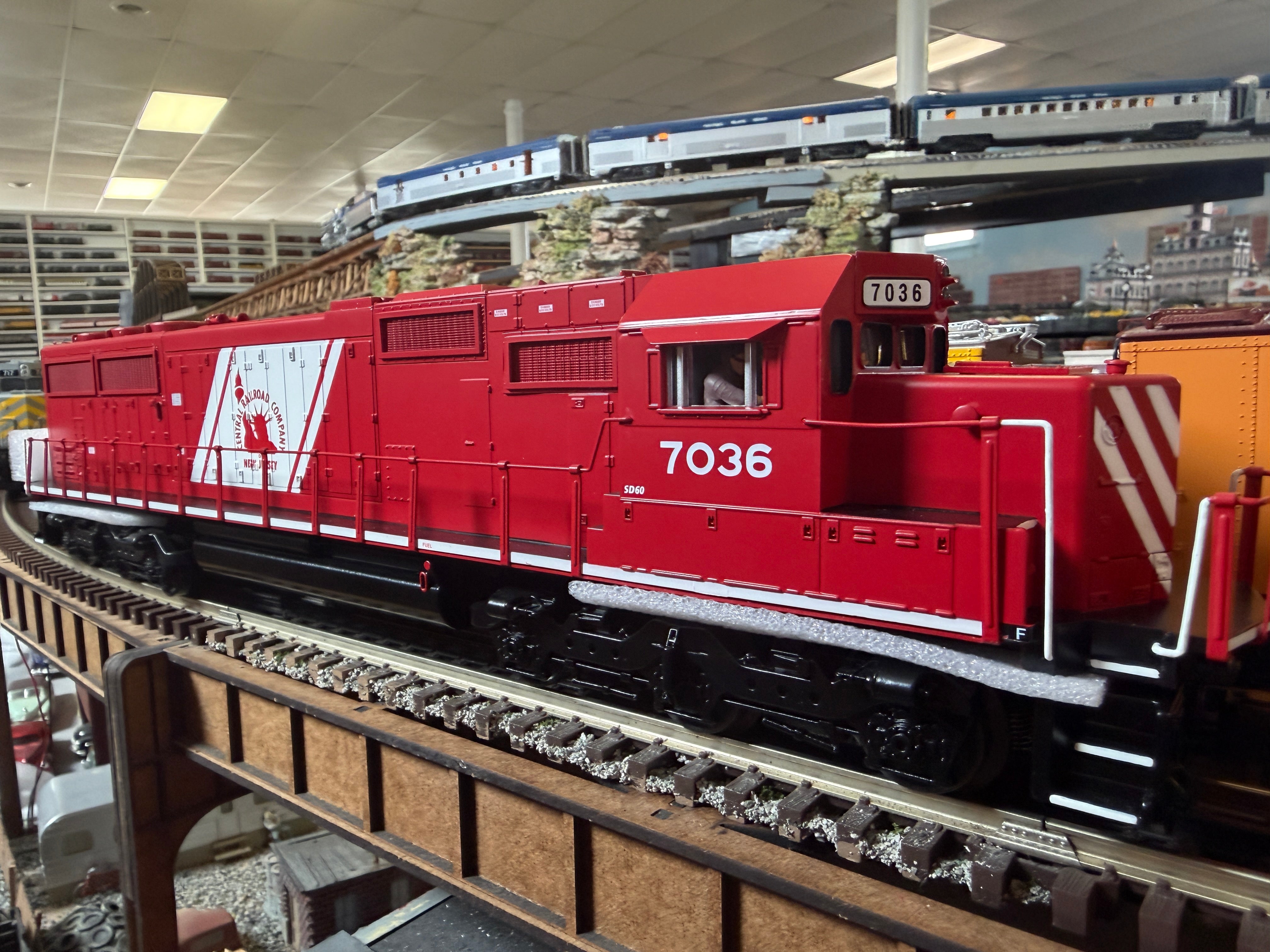 MTH 30-21344-1 - RailKing - SD60 Diesel Engine "Jersey Central" #7036 w/ PS3
