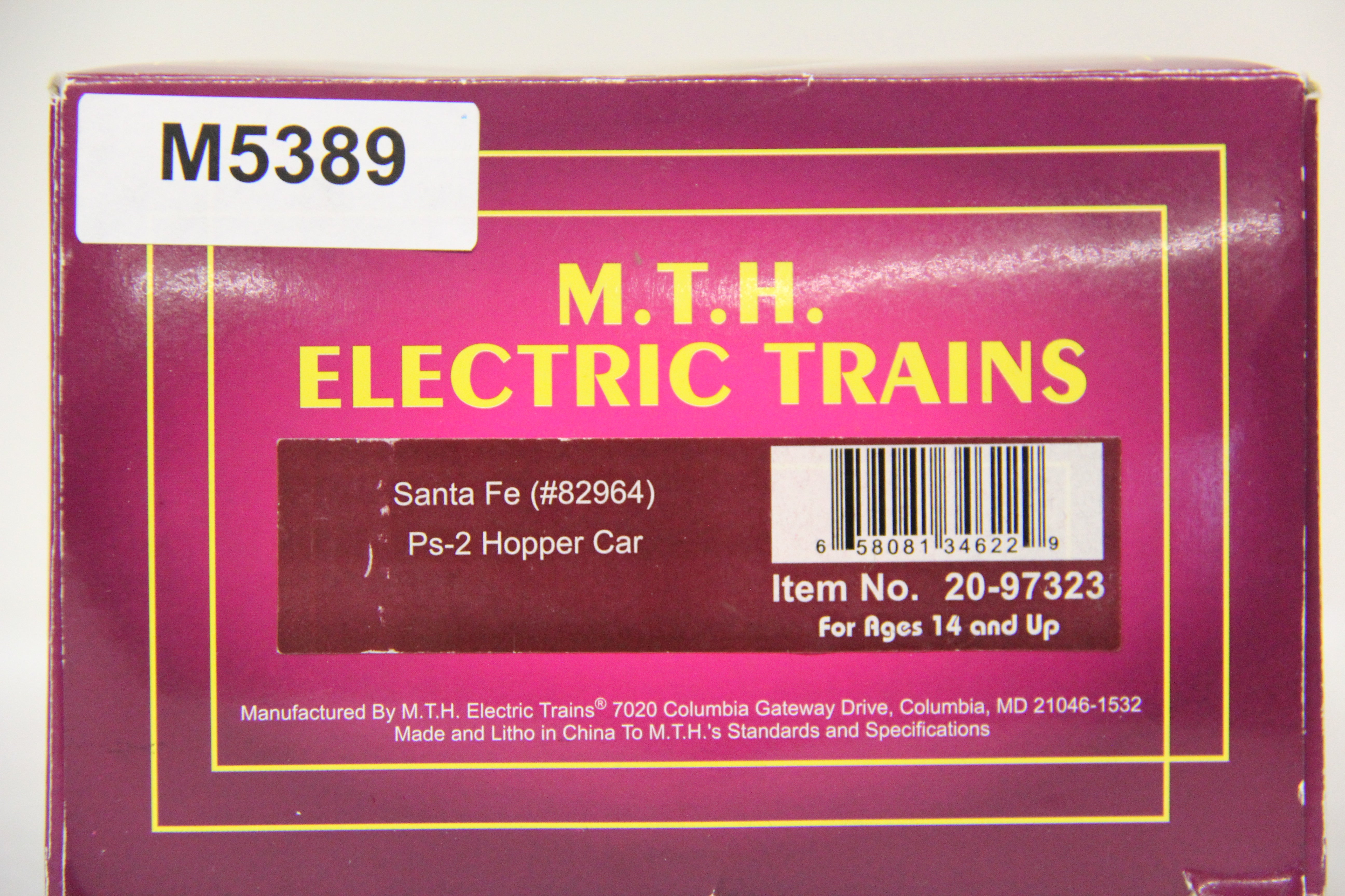 MTH 20-97323 Santa Fe Ps-2 Hopper Car-Second hand-M5389