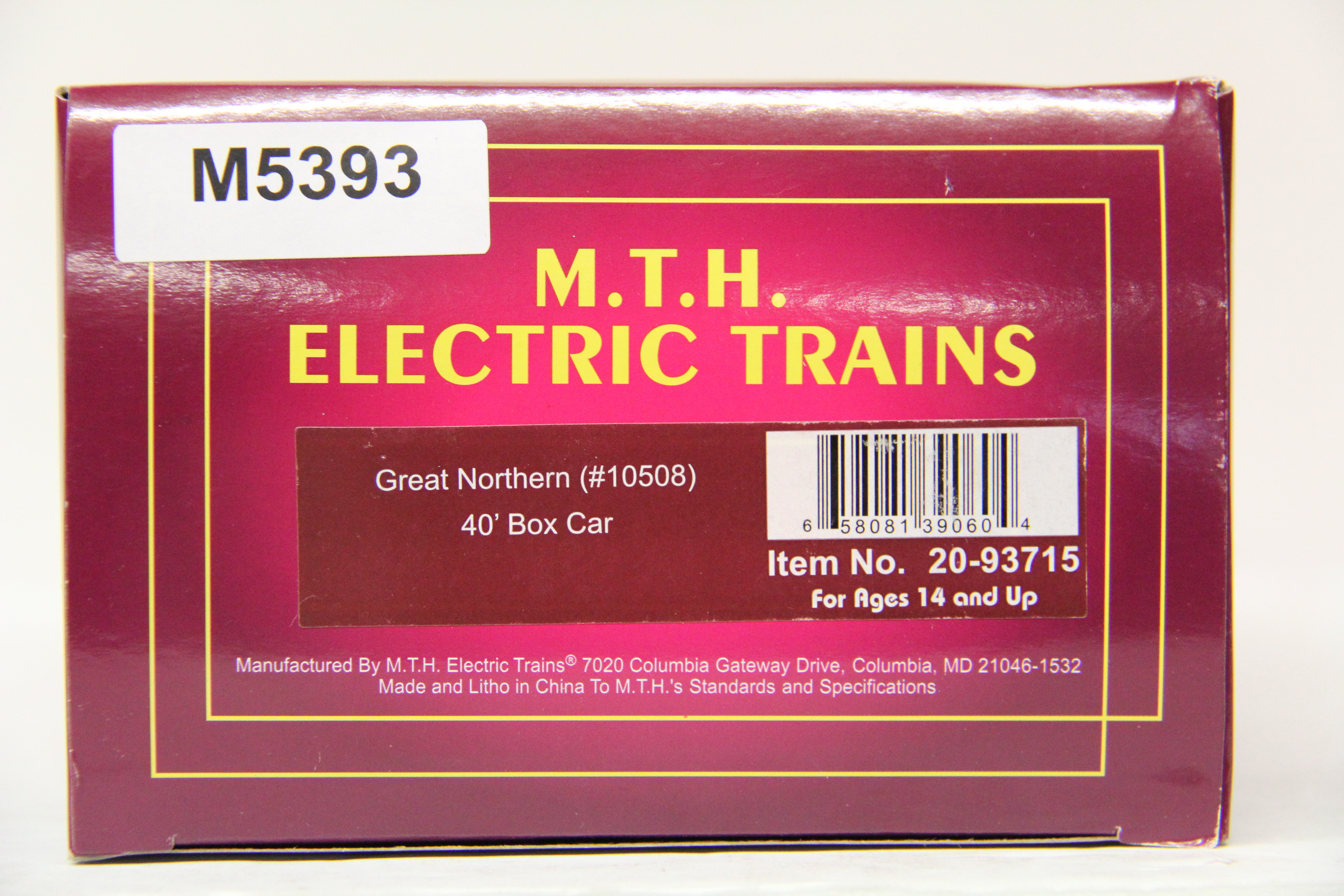 MTH 20-93715 Great Northern 40' Box Car-Second hand-M5393