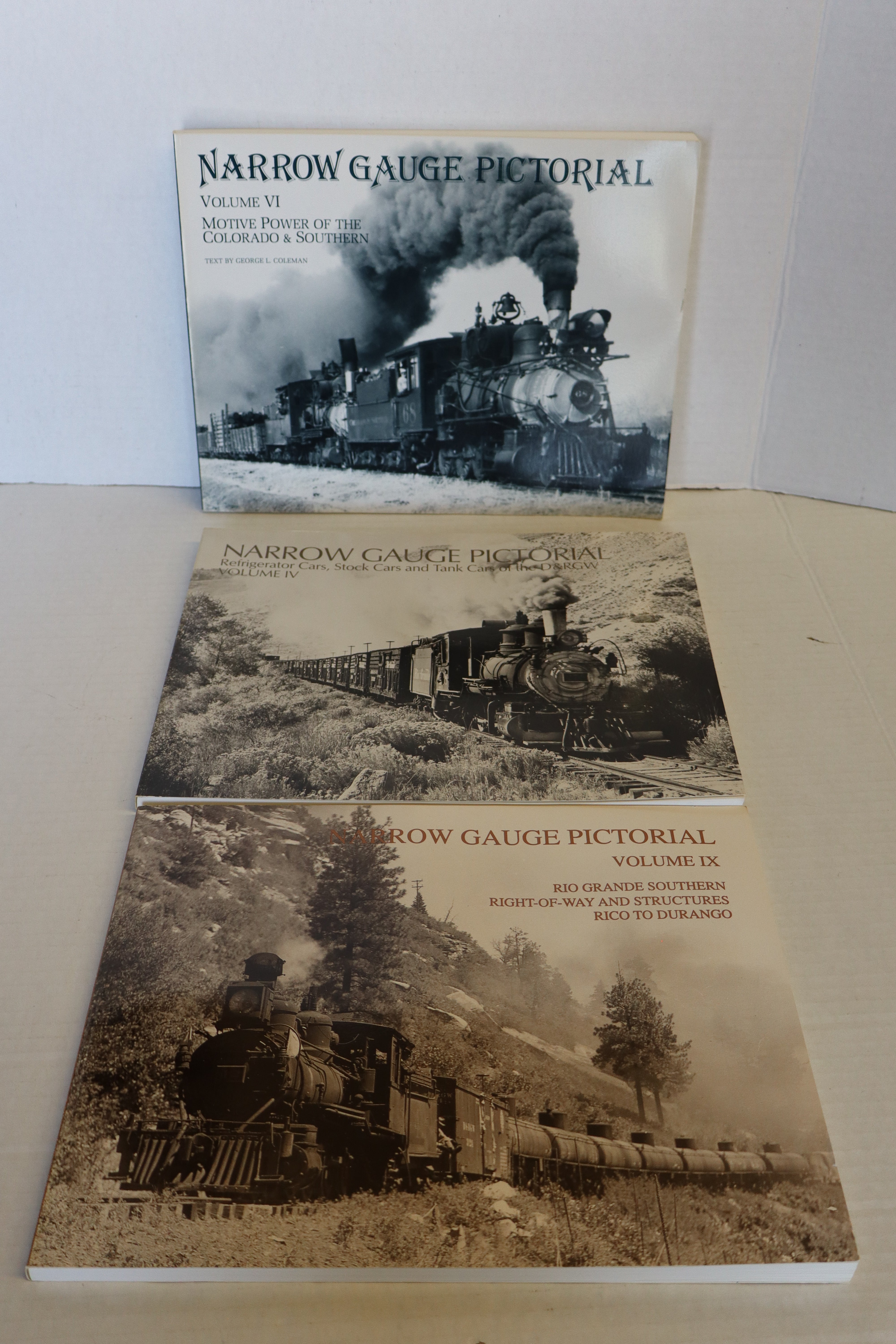 Narrow Gauge Pictorial Vol IV, VI, IX -3 Book Set- Paperback-Second hand-M8177
