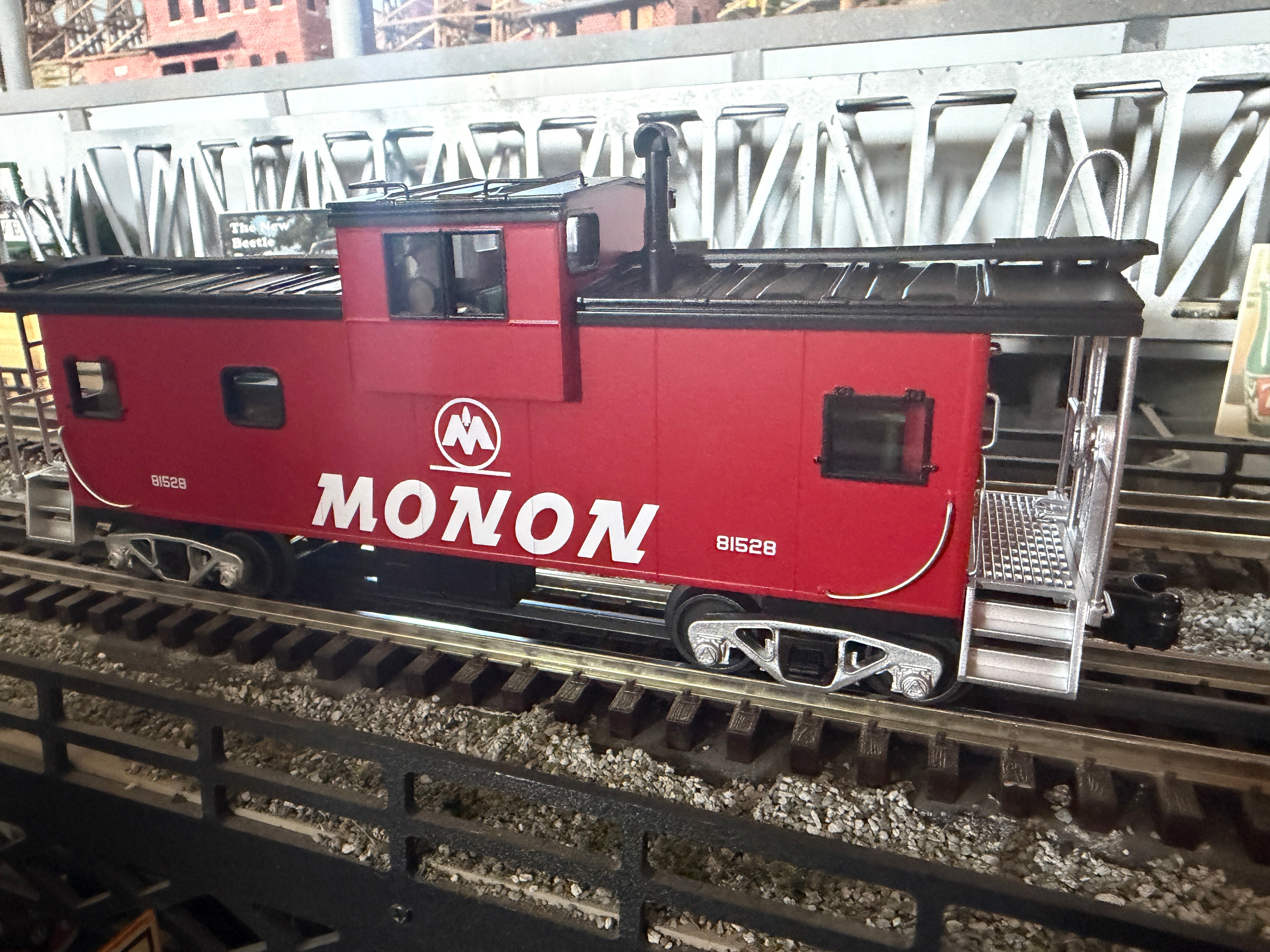 MTH 20-91839 - Premier - Extended Vision Caboose "Monon" #81528 - Custom Run for MrMuffin'sTrains