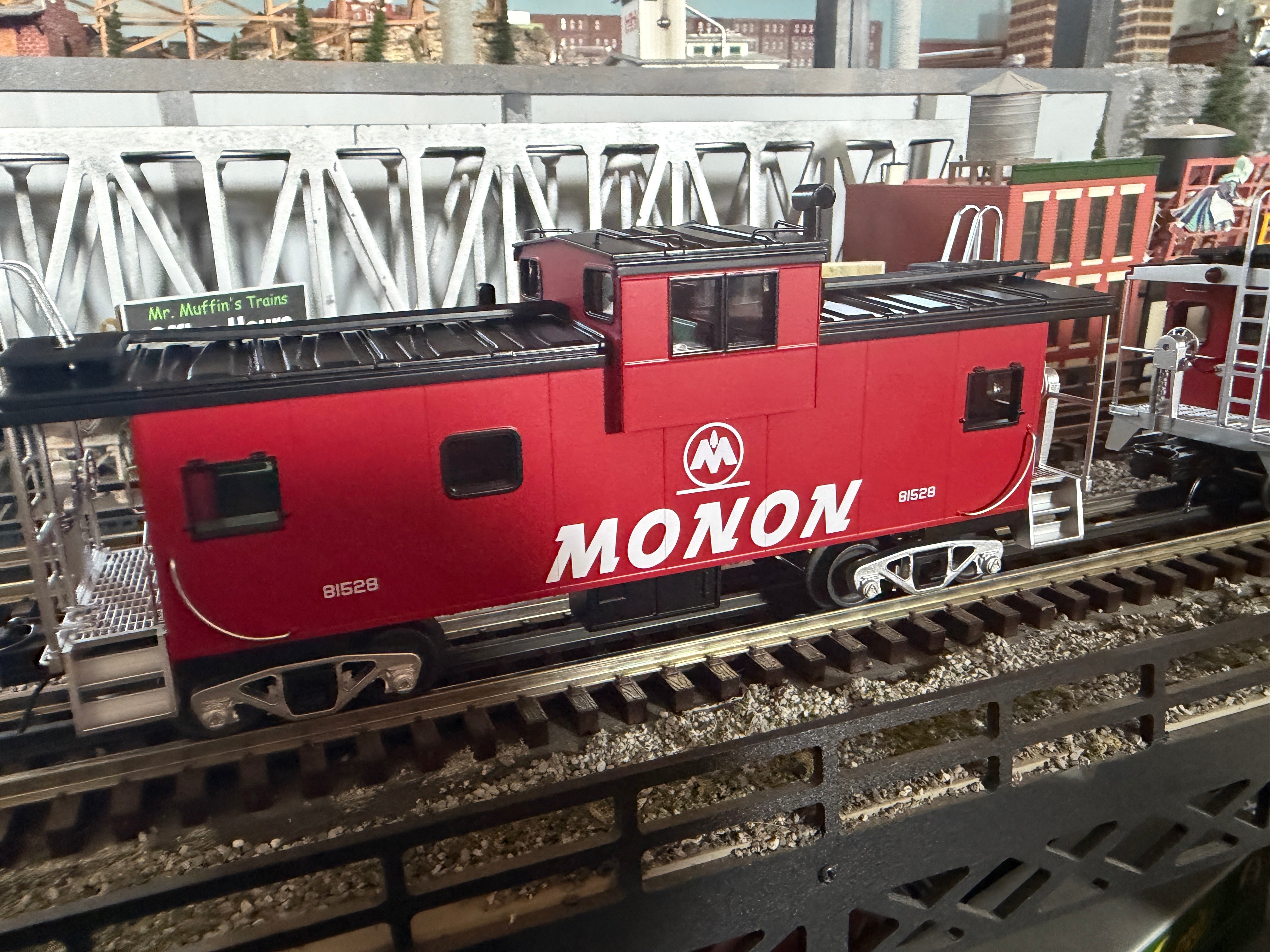 MTH 20-91839 - Premier - Extended Vision Caboose "Monon" #81528 - Custom Run for MrMuffin'sTrains