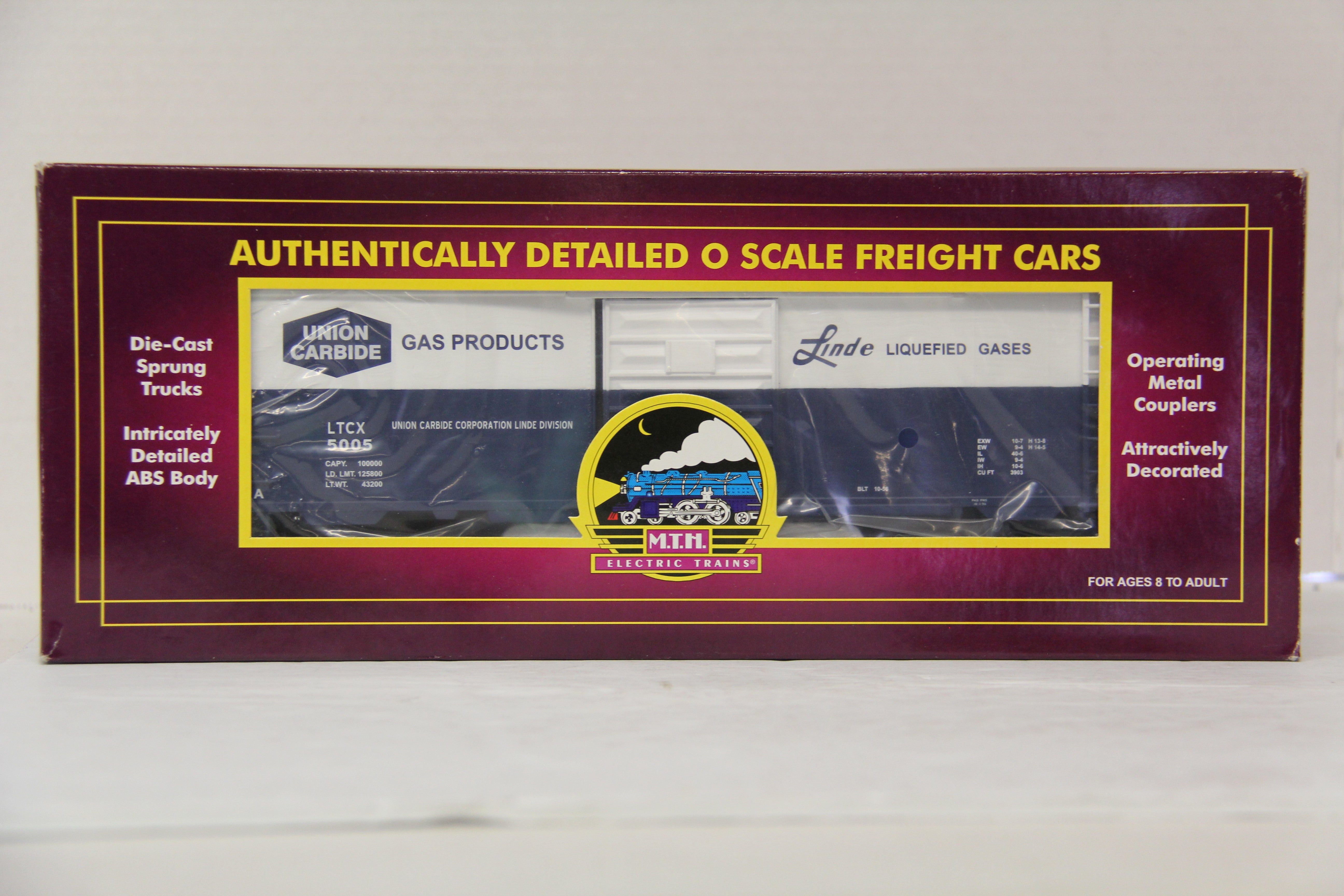 MTH 20-93201 Union Carbide 40' Box Car-Second hand-M5398