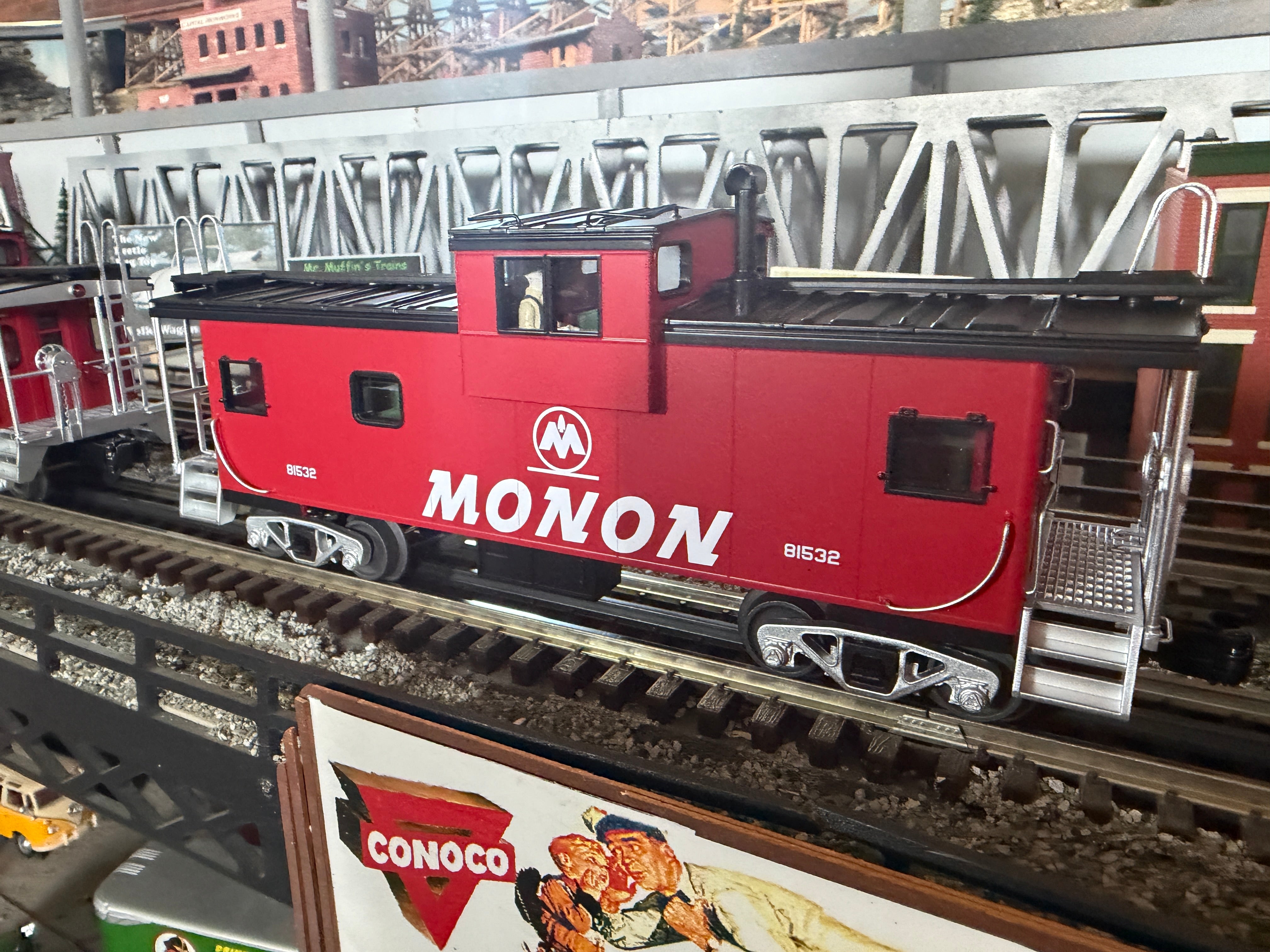 MTH 20-91838 - Premier - Extended Vision Caboose "Monon" #81532 - Custom Run for MrMuffin'sTrains