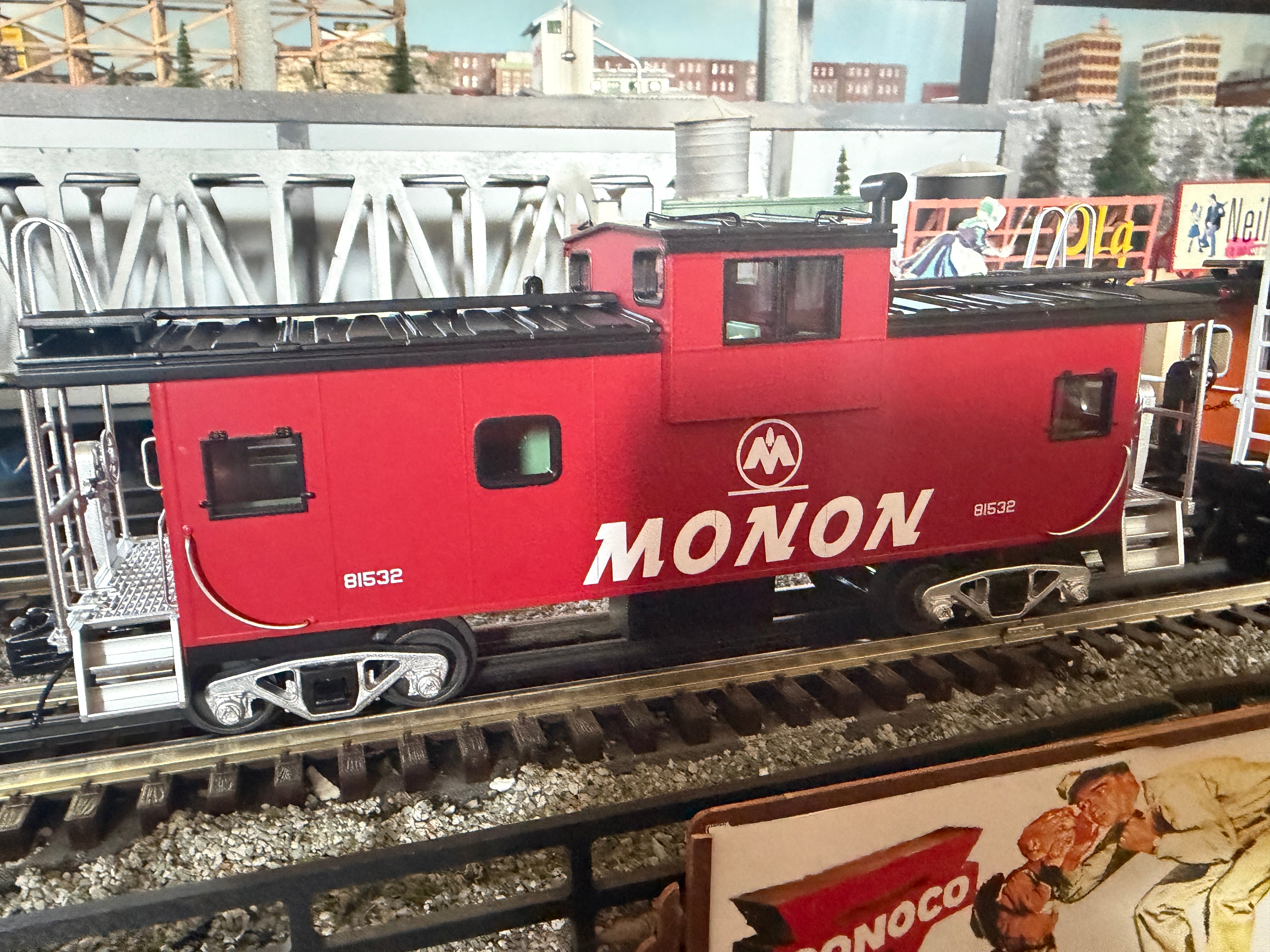 MTH 20-91838 - Premier - Extended Vision Caboose "Monon" #81532 - Custom Run for MrMuffin'sTrains