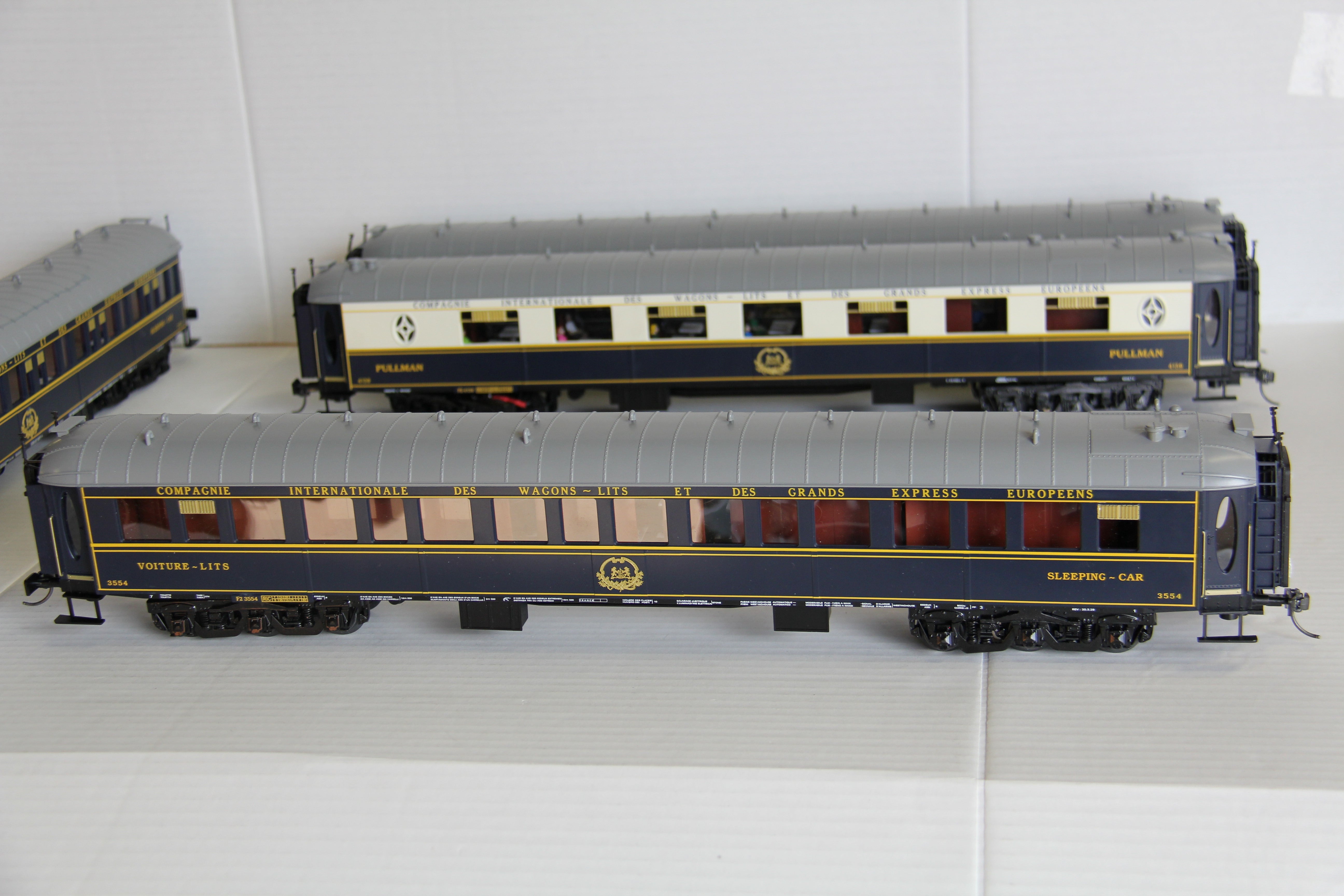 MTH 20-3344-1 "Orient Express" Chapelon 2-3-1E Pacific Steam Engine SNCF (Green Boiler) & MTH 20-60023 5 Car French SNCF Passenger Set (CONVERTED to 3Rail) with UPGRADED PS3-Second hand-M6827