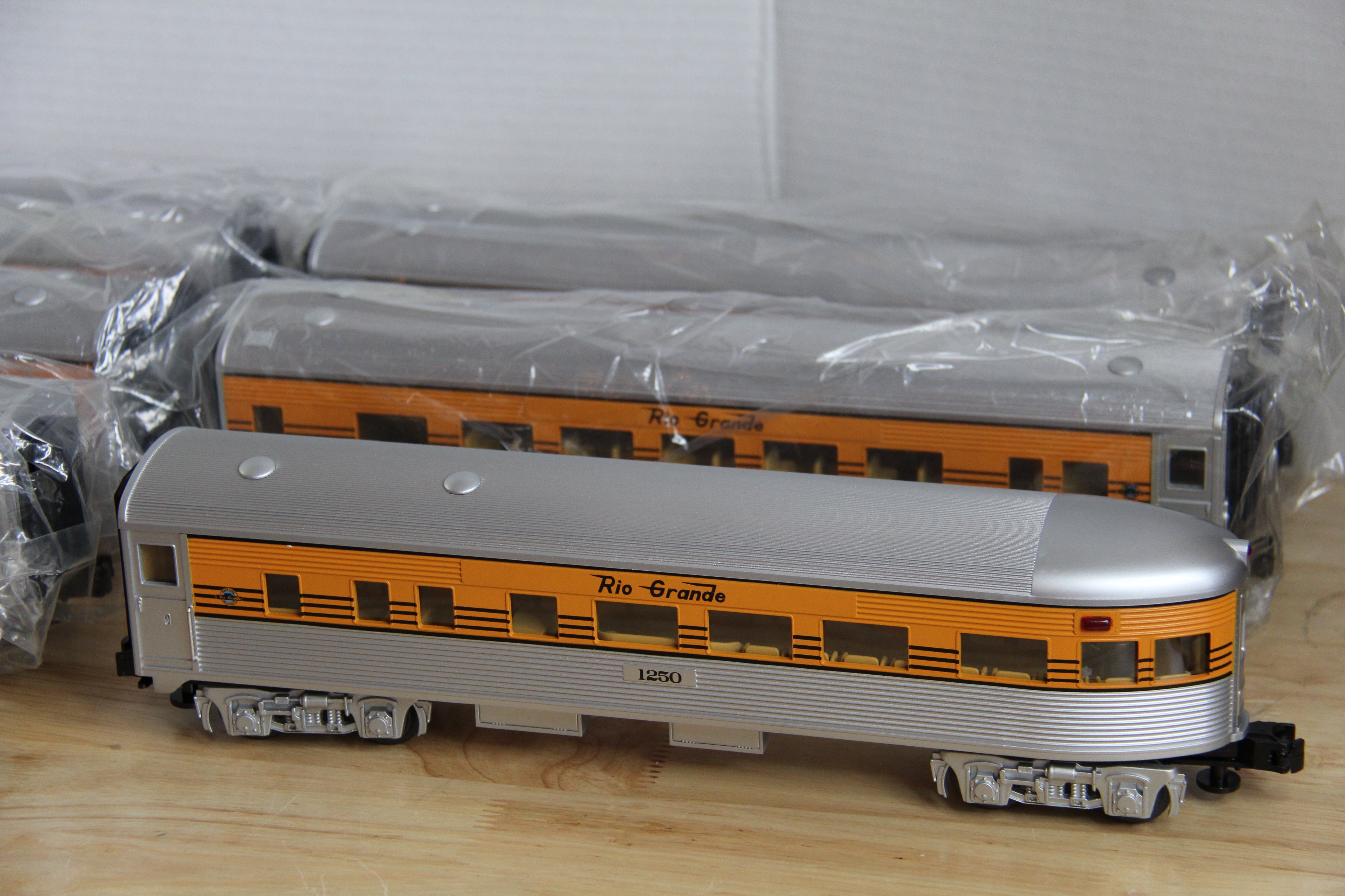 Rail King 30-6150 Denver Rio Grande 7 Car Pass Set-Second hand-M2310