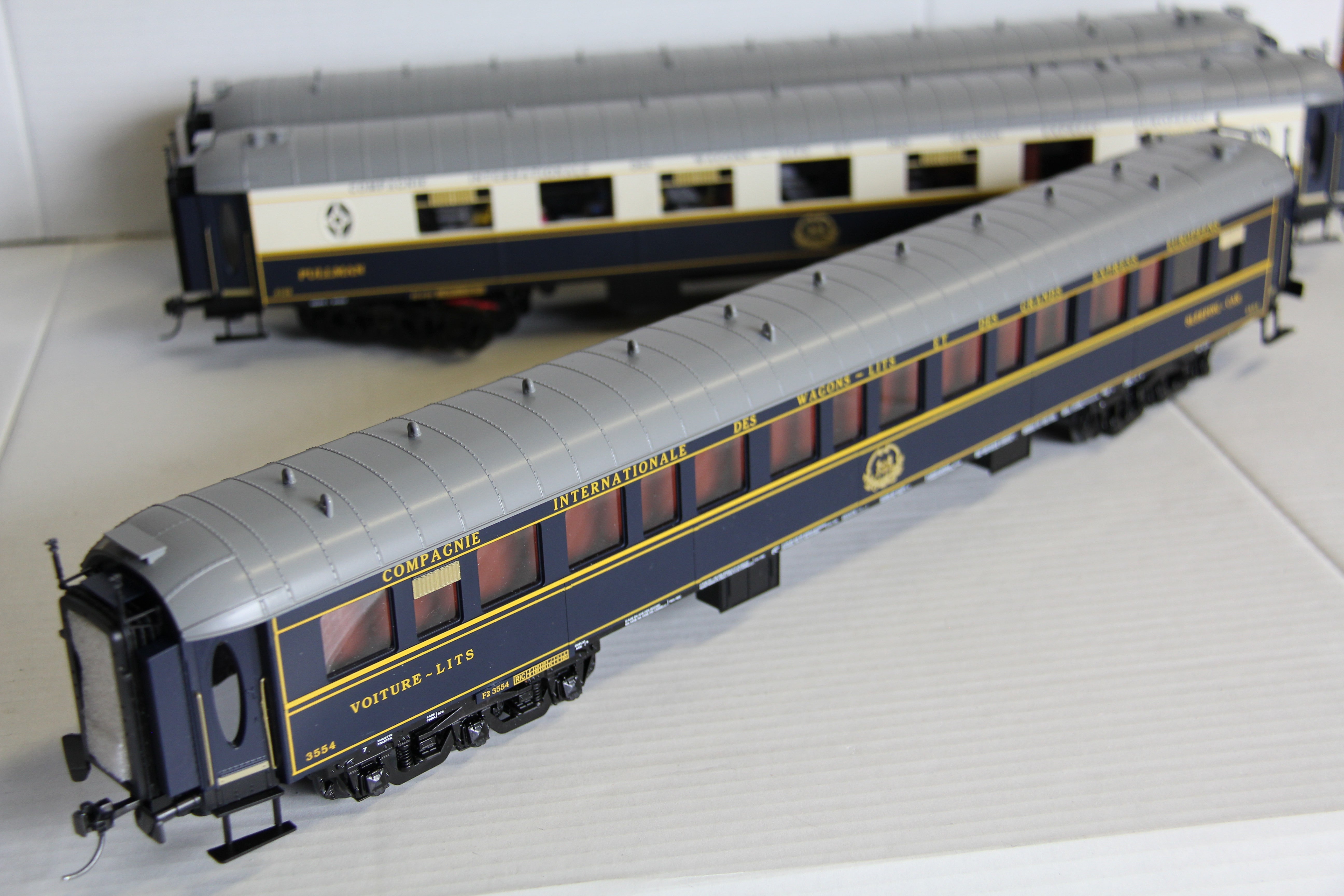 MTH 20-3344-1 "Orient Express" Chapelon 2-3-1E Pacific Steam Engine SNCF (Green Boiler) & MTH 20-60023 5 Car French SNCF Passenger Set (CONVERTED to 3Rail) with UPGRADED PS3-Second hand-M6827