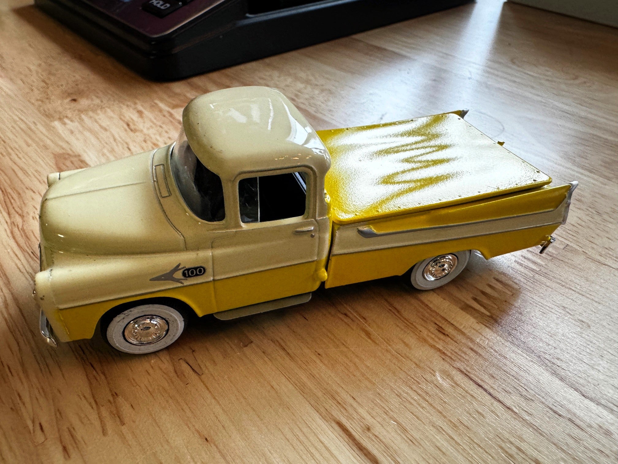 1957 Dodge Sweptside Truck (Yellow/Cream) 1/48 Diecast Car