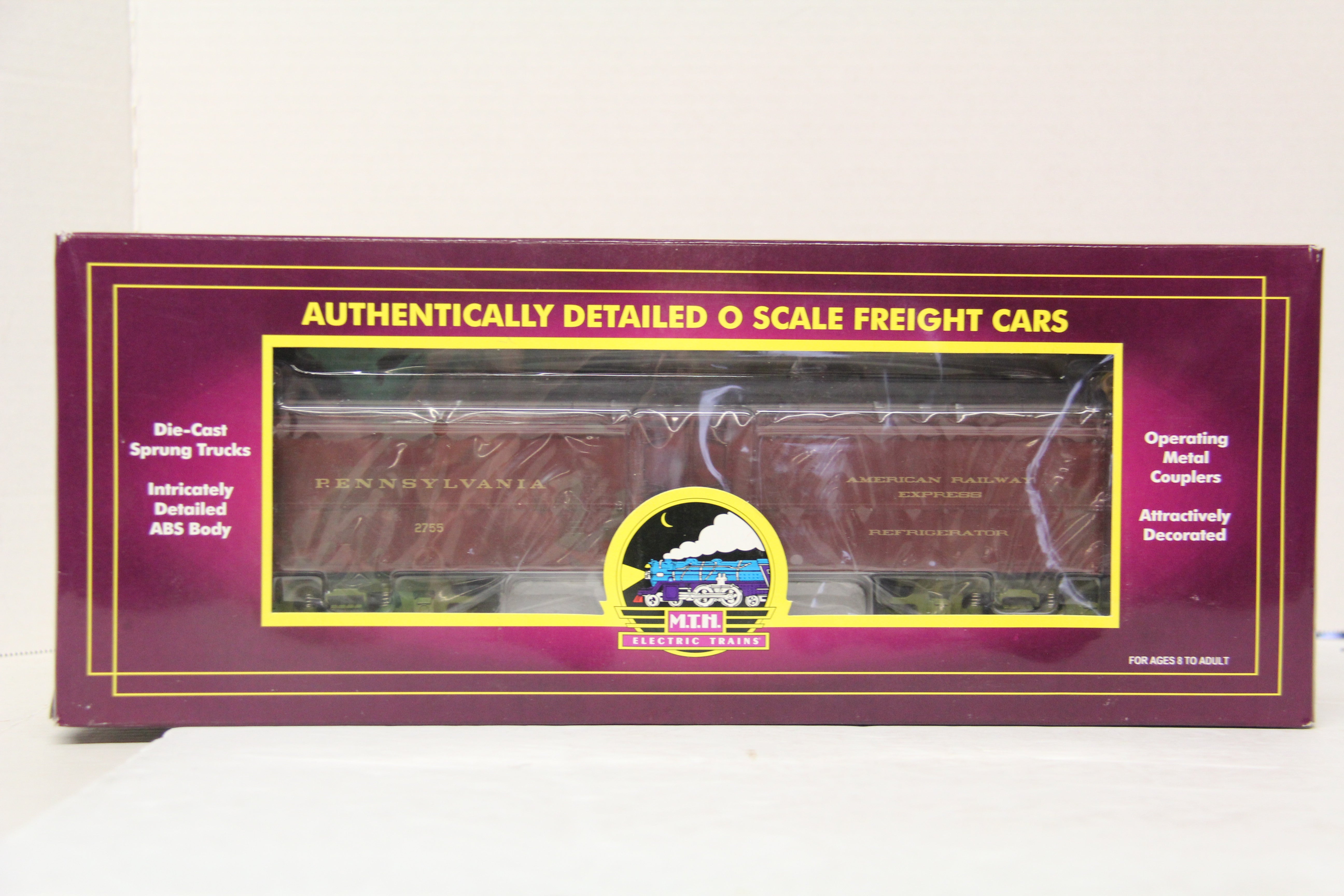 MTH 20-94135 Pennsylvania R50B Express Reefer Car (Olive Trucks)-Second hand-M5421