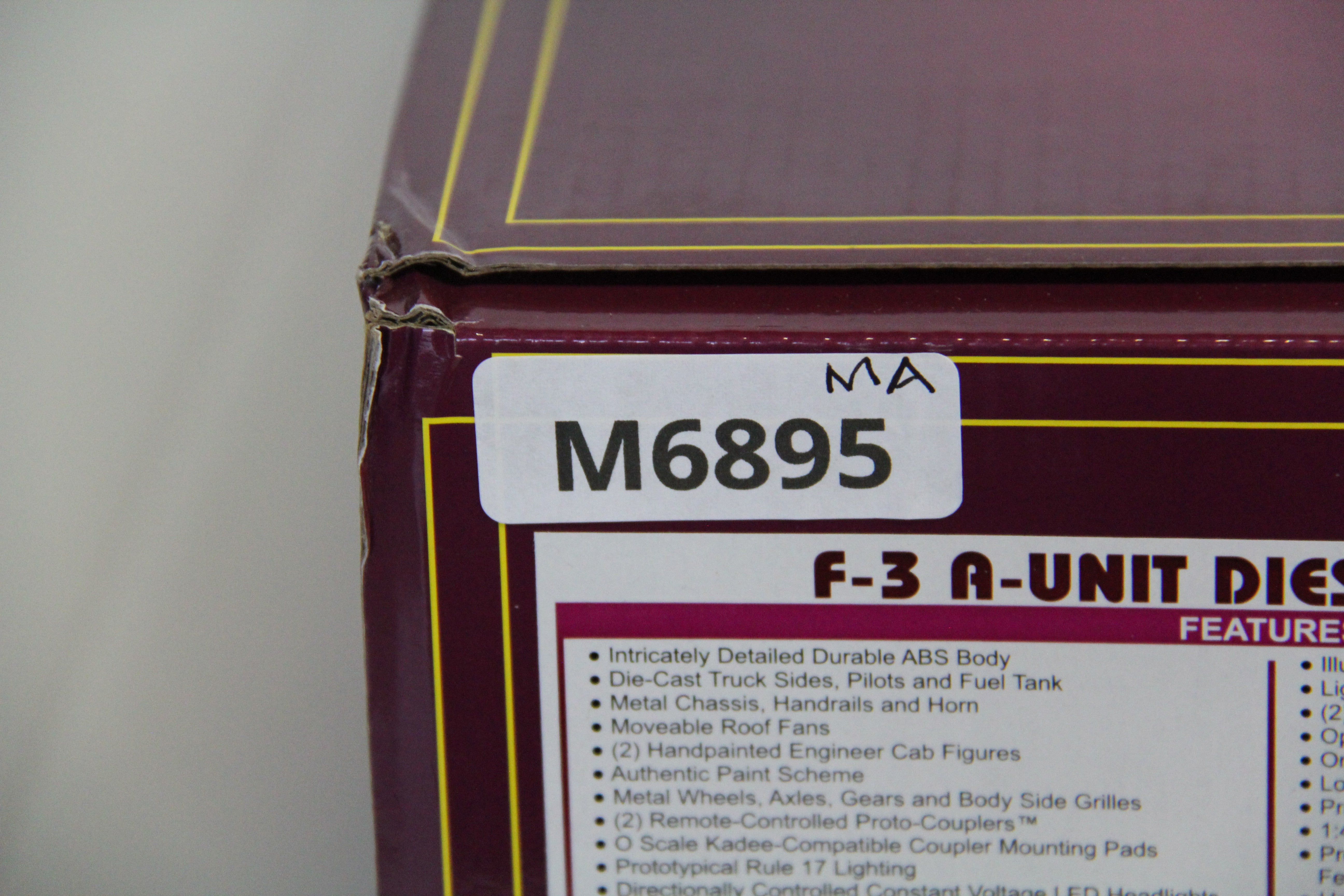 MTH 20-21589-1 Monon #84B- F-3 A Unit Diesel Engine-Second hand-M6895