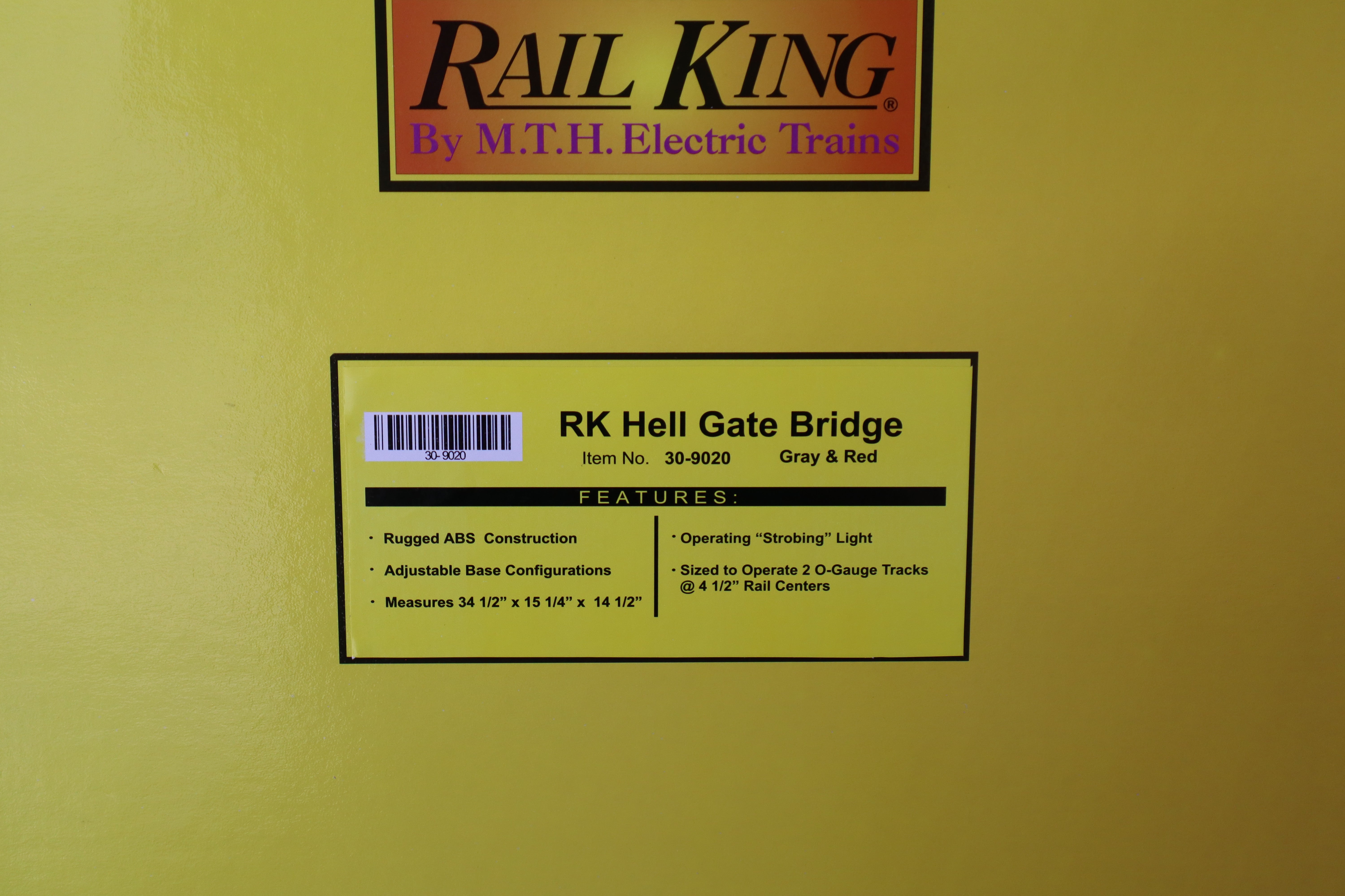 Rail King 30-9020 Hell Gate Bridge Gray & Red-Second hand-M8187