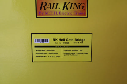 Rail King 30-9020 Hell Gate Bridge Gray & Red-Second hand-M8187