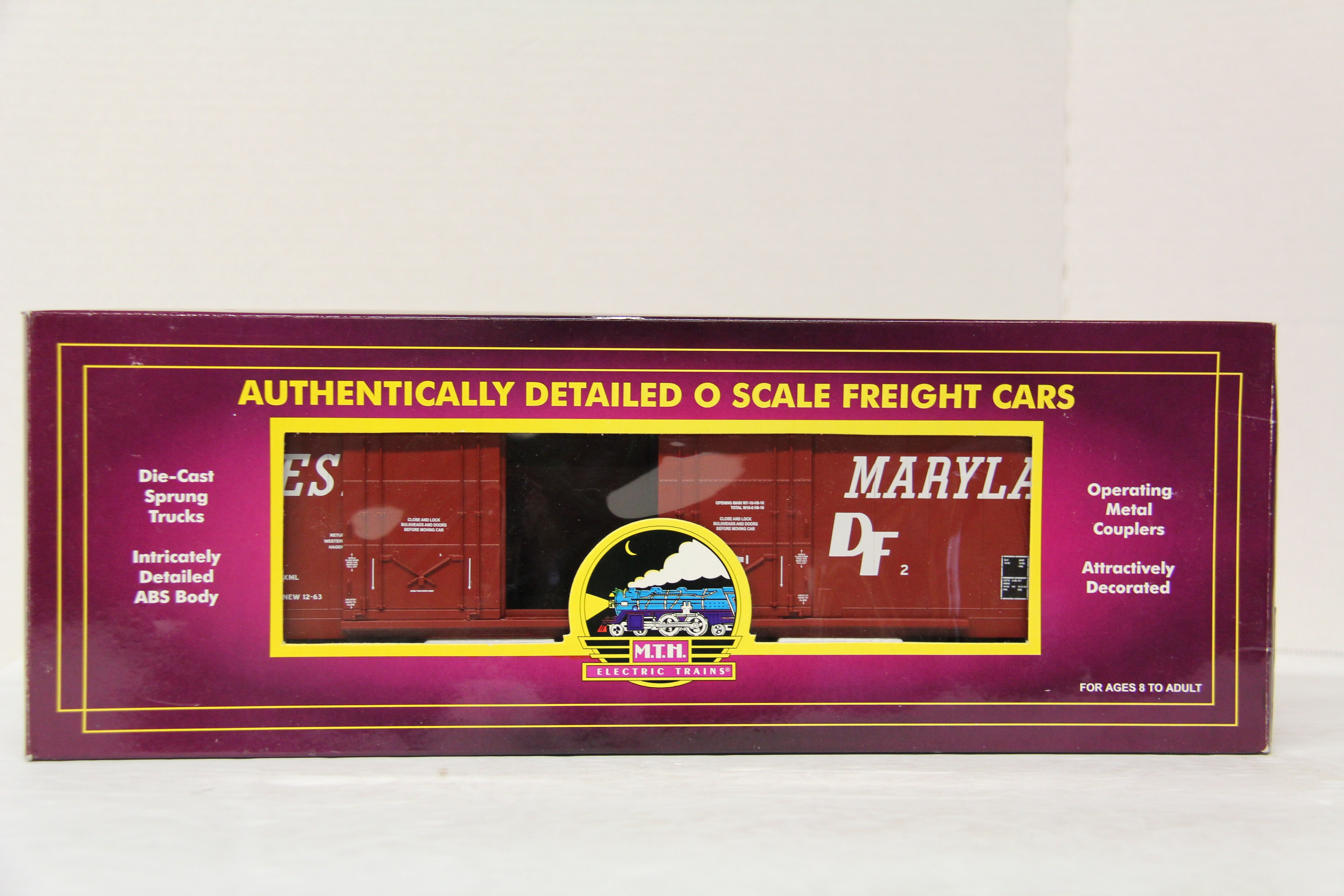 MTH 20-93305 Western Maryland 50' Dbl Door Plugged Boxcar-Second hand-M5431