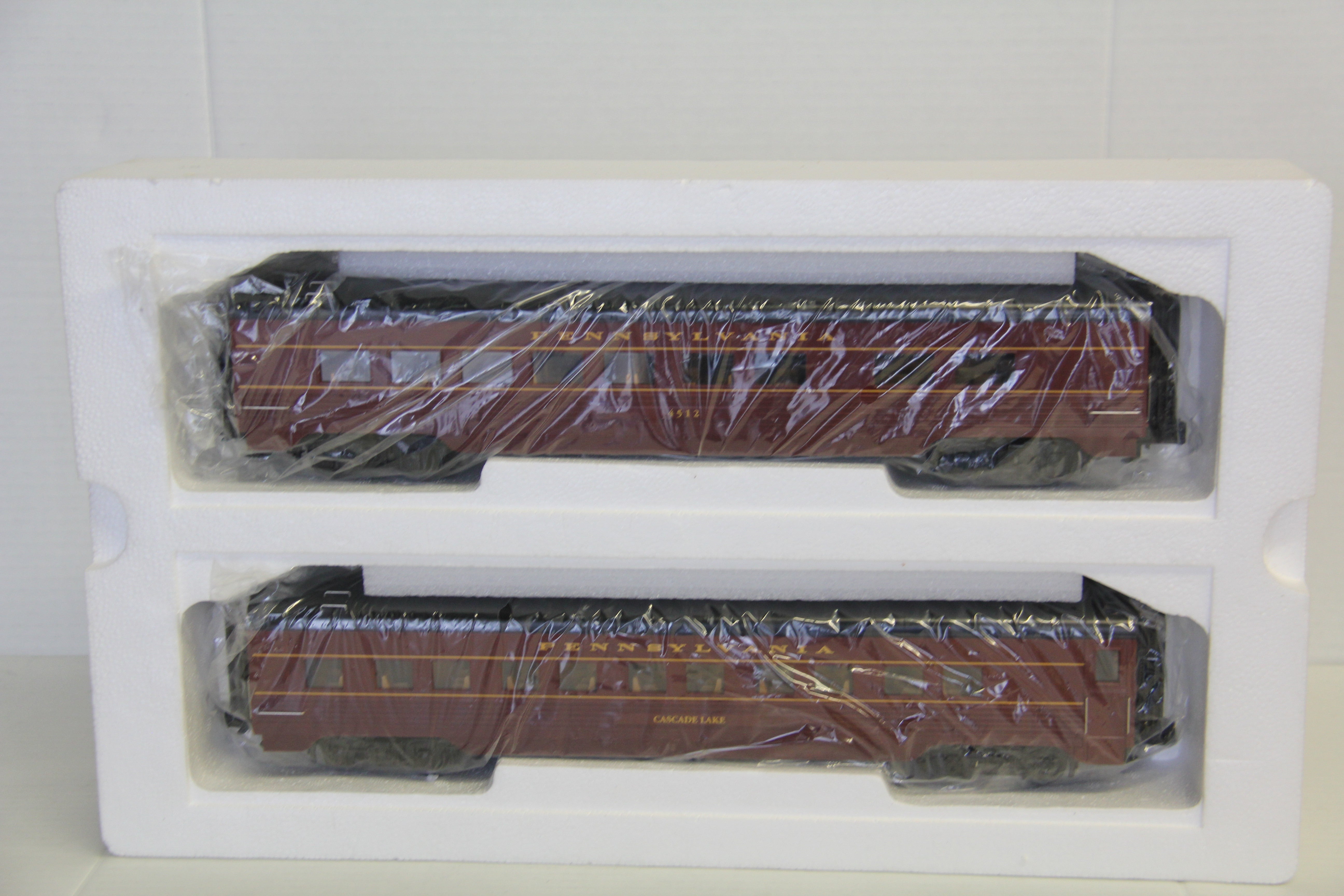 Rail King 30-6964 & 30-68149 Pennsylvania 60' Streamlined Passenger 6 Set-Second hand-M6897
