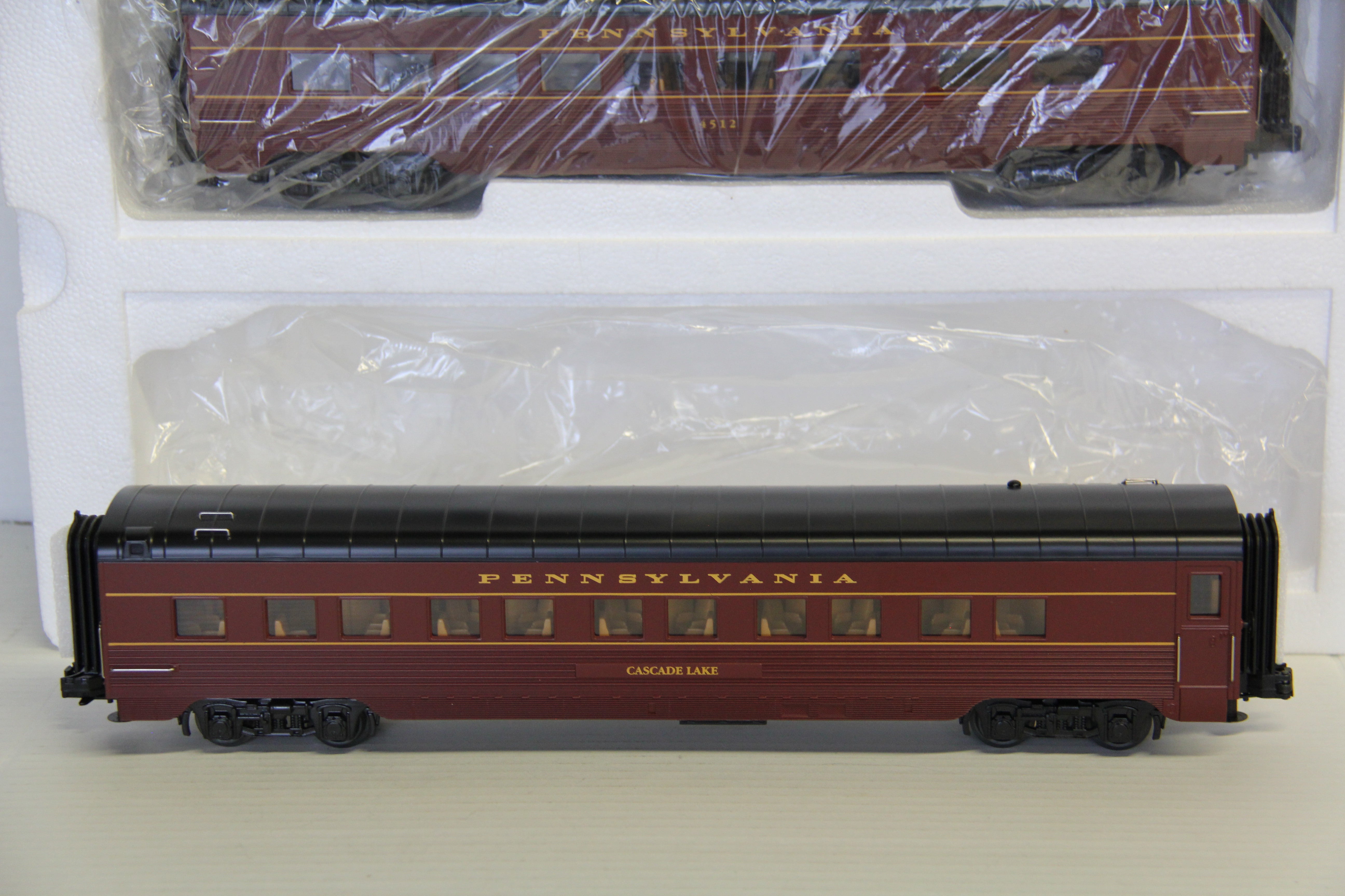 Rail King 30-6964 & 30-68149 Pennsylvania 60' Streamlined Passenger 6 Set-Second hand-M6897