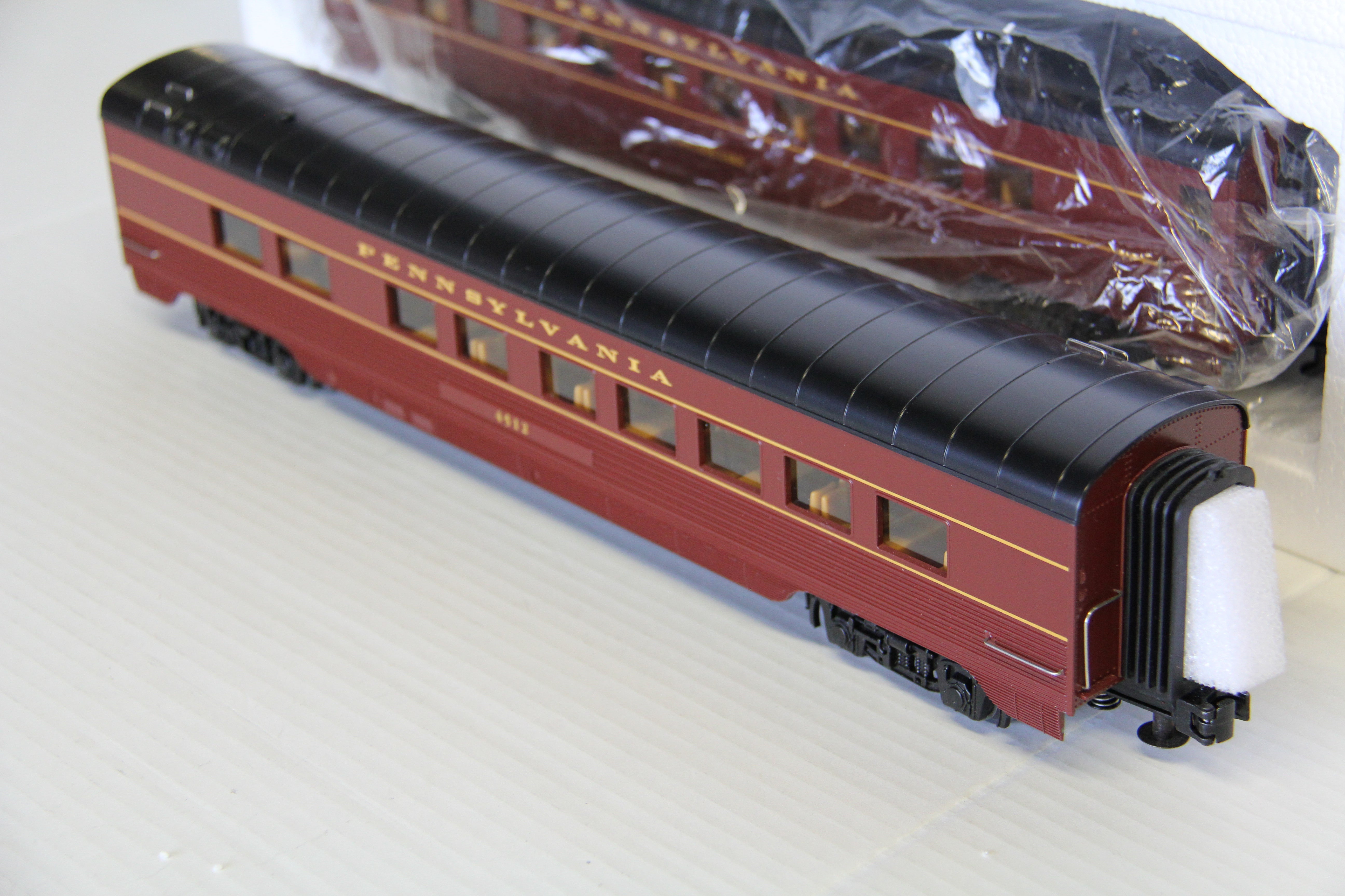 Rail King 30-6964 & 30-68149 Pennsylvania 60' Streamlined Passenger 6 Set-Second hand-M6897